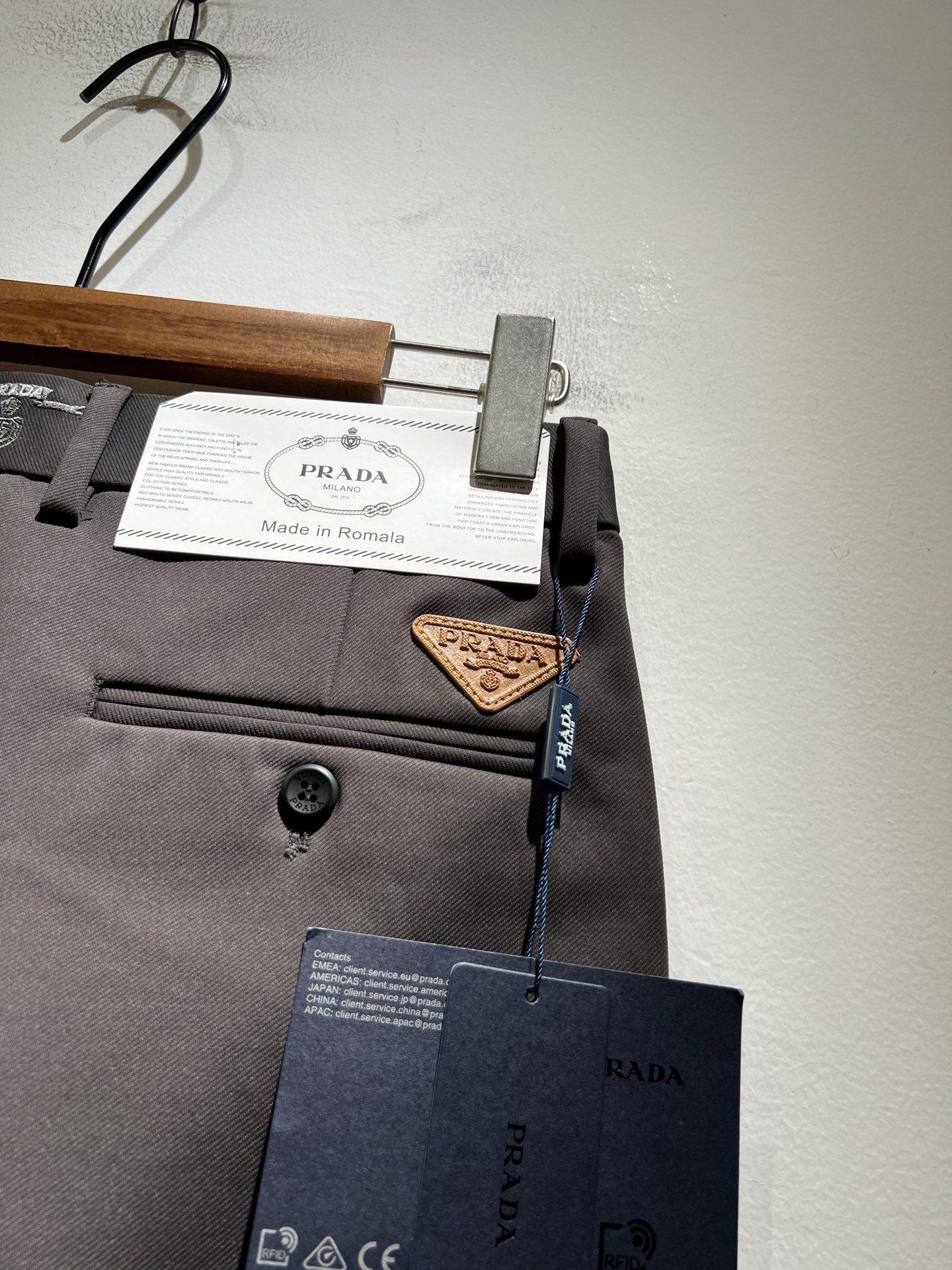 PRA*DA 普*达 2025秋冬新款百搭西裤，男士经典商务休闲基础长裤西裤！贸易公司渠道稀出，领先官网