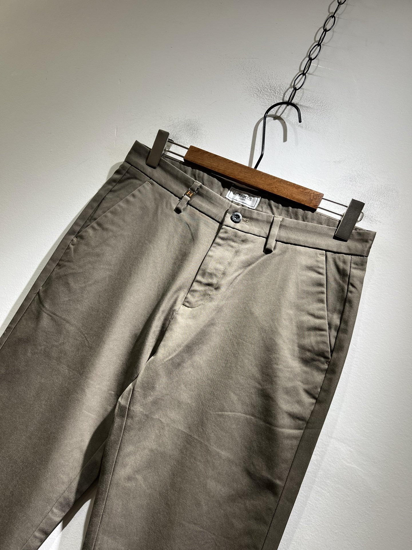 HERM*S 爱*仕 2025秋冬男士高端休闲西裤 海外贸易公司渠道订单 ！男士商务修身直筒西裤！上海恒
