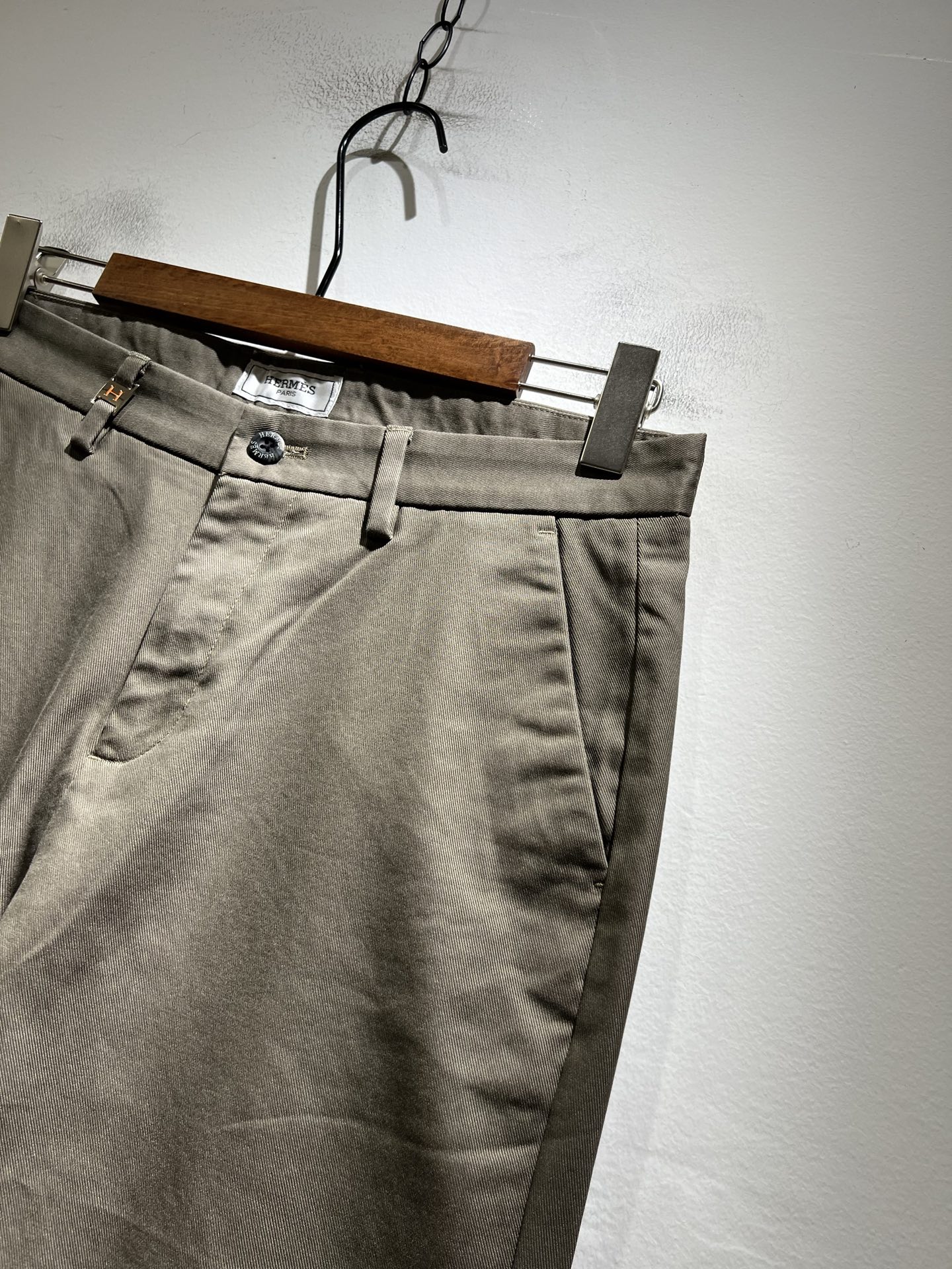 HERM*S 爱*仕 2025秋冬男士高端休闲西裤 海外贸易公司渠道订单 ！男士商务修身直筒西裤！上海恒