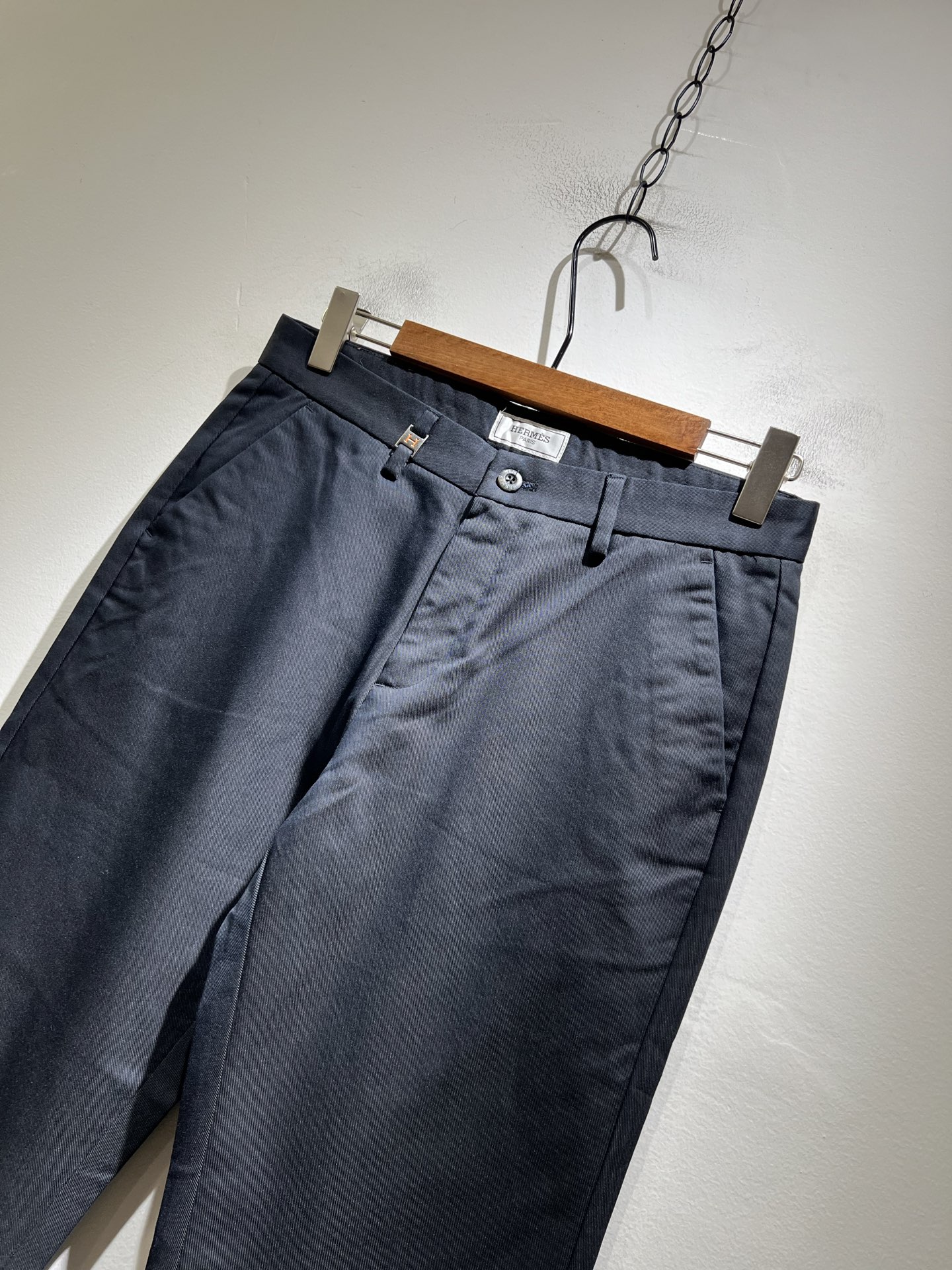 HERM*S 爱*仕 2025秋冬男士高端休闲西裤 海外贸易公司渠道订单 ！男士商务修身直筒西裤！上海恒