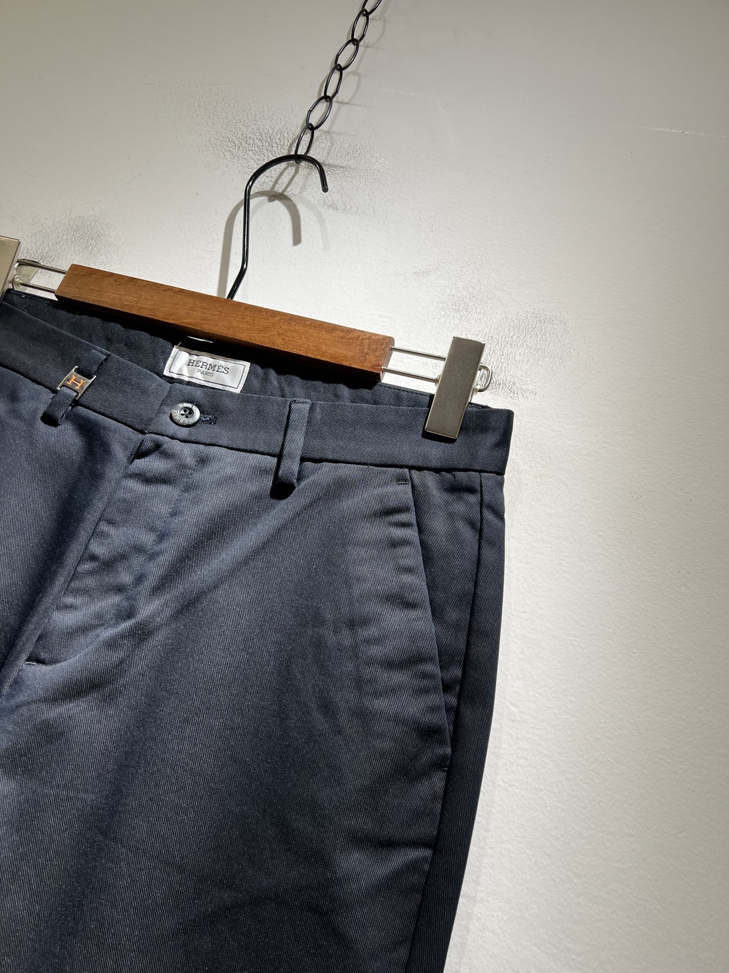 HERM*S 爱*仕 2025秋冬男士高端休闲西裤 海外贸易公司渠道订单 ！男士商务修身直筒西裤！上海恒