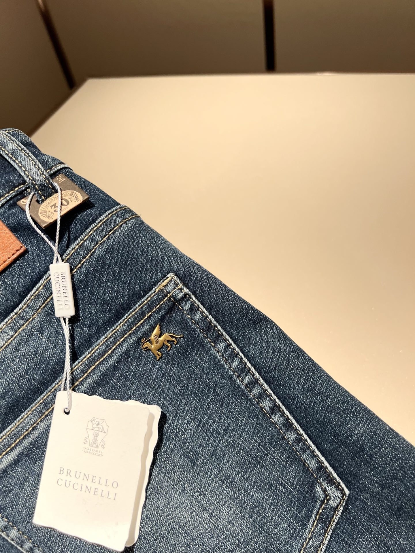 BC-Brunello Cucineli 2025秋冬新品男士时装款高端休闲牛仔裤，香港洋行渠道货，日本