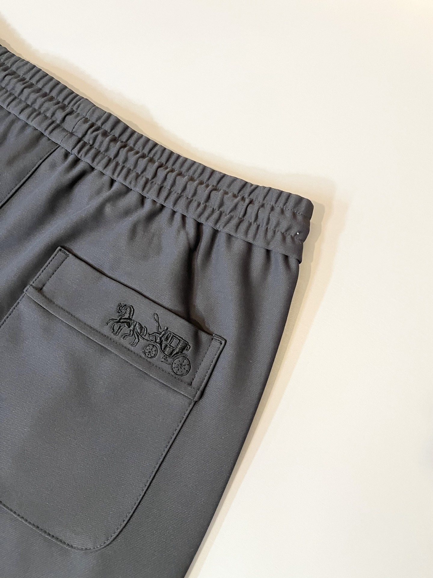 蔻驰 COACH 2025秋冬新款男士休闲裤，高端品质之选……一款松紧腰抽绳休闲卫裤兼备的百搭裤装，也是