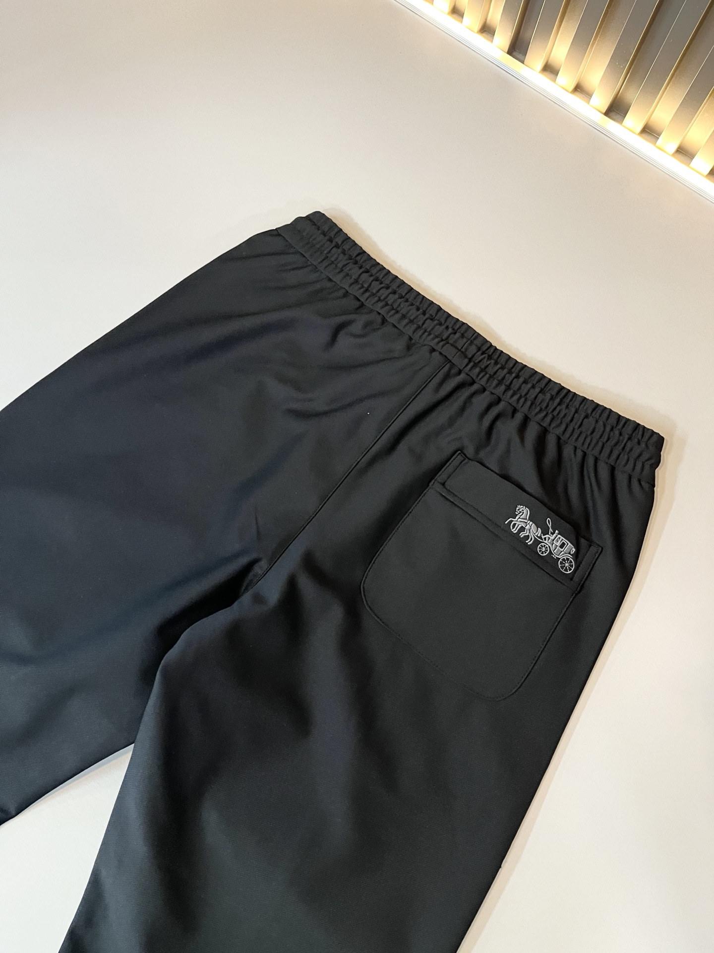 蔻驰 COACH 2025秋冬新款男士休闲裤，高端品质之选……一款松紧腰抽绳休闲卫裤兼备的百搭裤装，也是