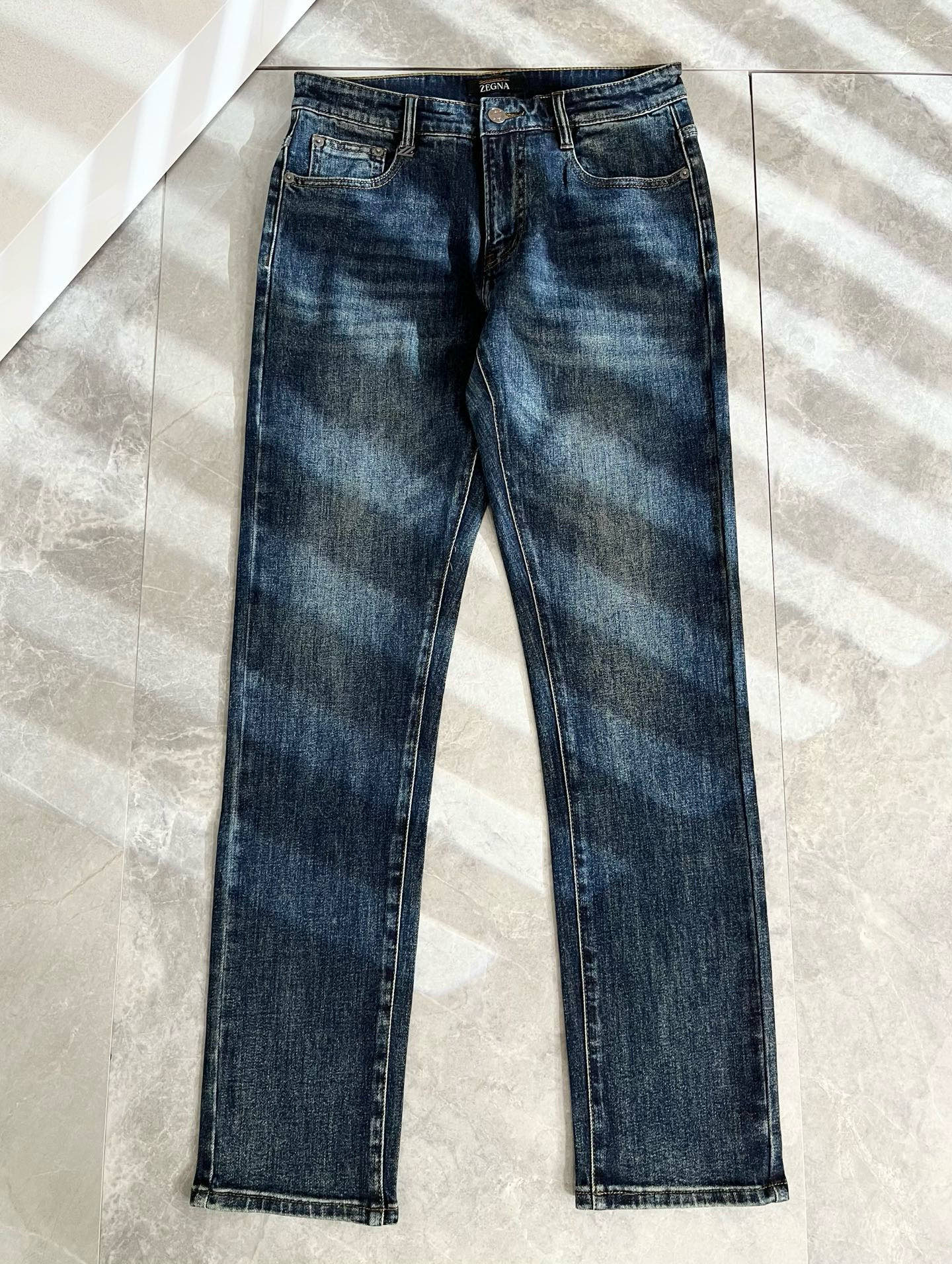 Zegna 杰尼亚 2025秋冬新款男士休闲牛仔裤，压轴的渠道货出现了！！柜台同步销售！ 毫不夸张的说，