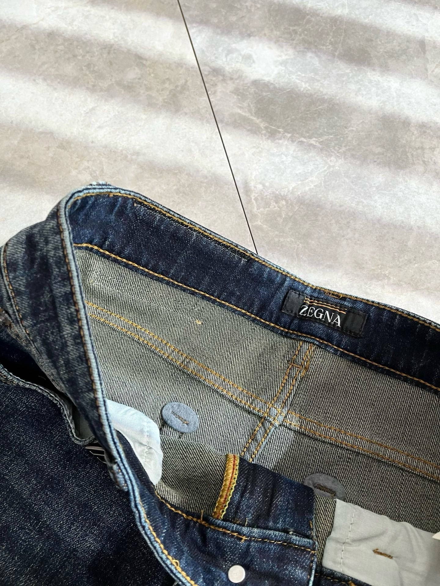 Zegna 杰尼亚 2025秋冬新款男士休闲牛仔裤，压轴的渠道货出现了！！柜台同步销售！ 毫不夸张的说，