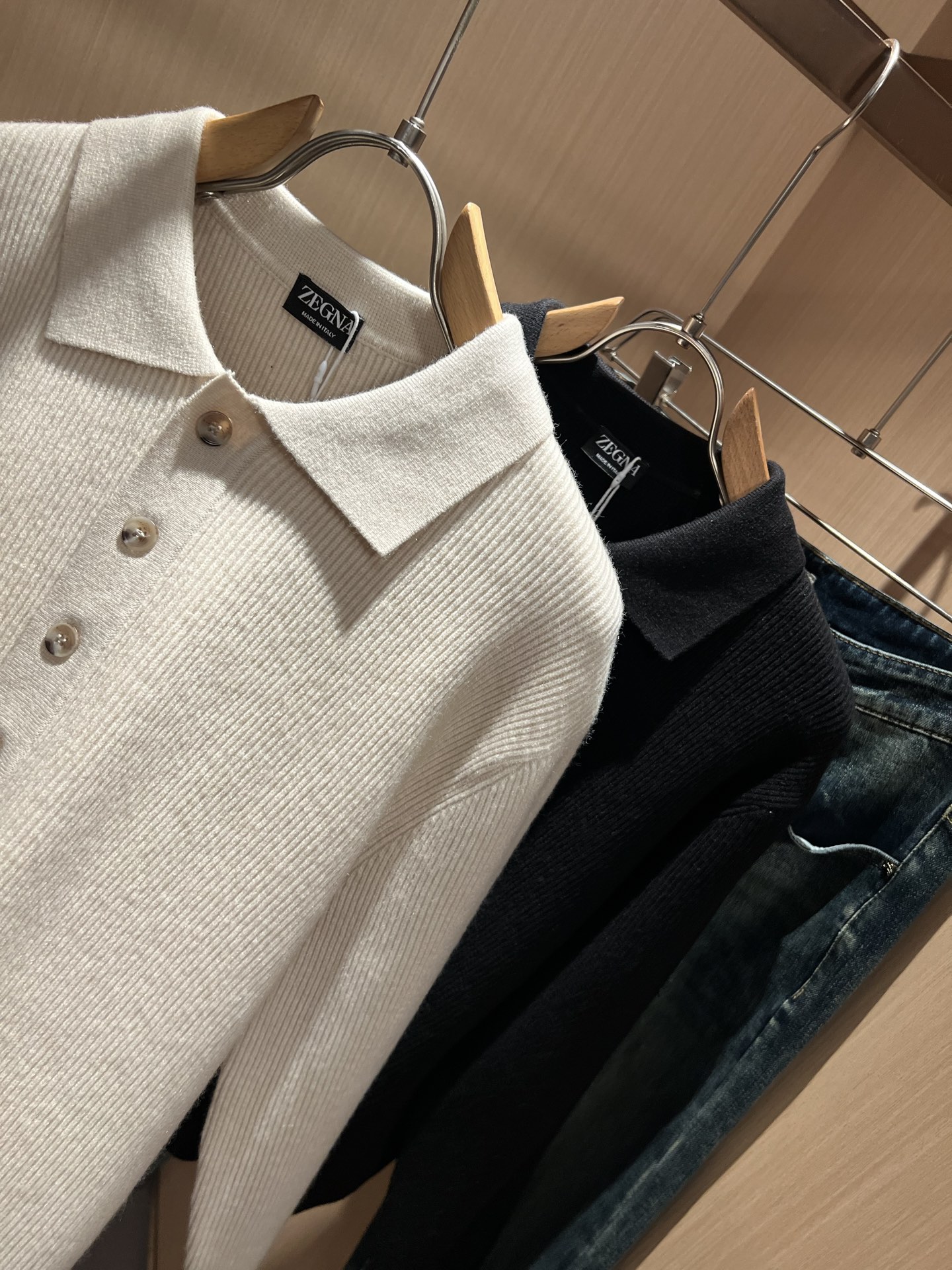 Ermenegildo Zeg*a杰*亚 2025秋冬新品男士休闲针织羊毛衫，外贸公司订单！是杰尼亚经典