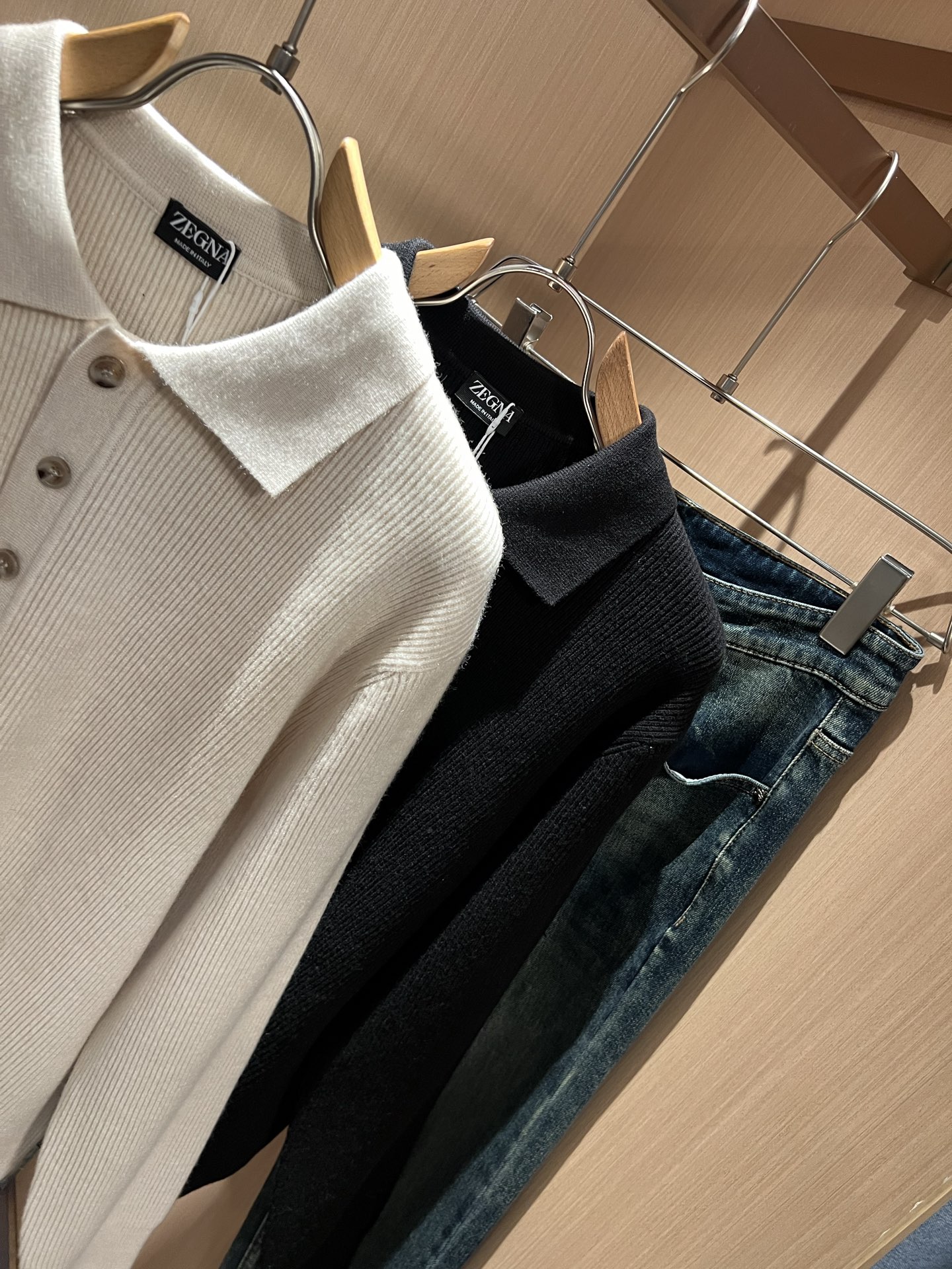 Ermenegildo Zeg*a杰*亚 2025秋冬新品男士休闲针织羊毛衫，外贸公司订单！是杰尼亚经典