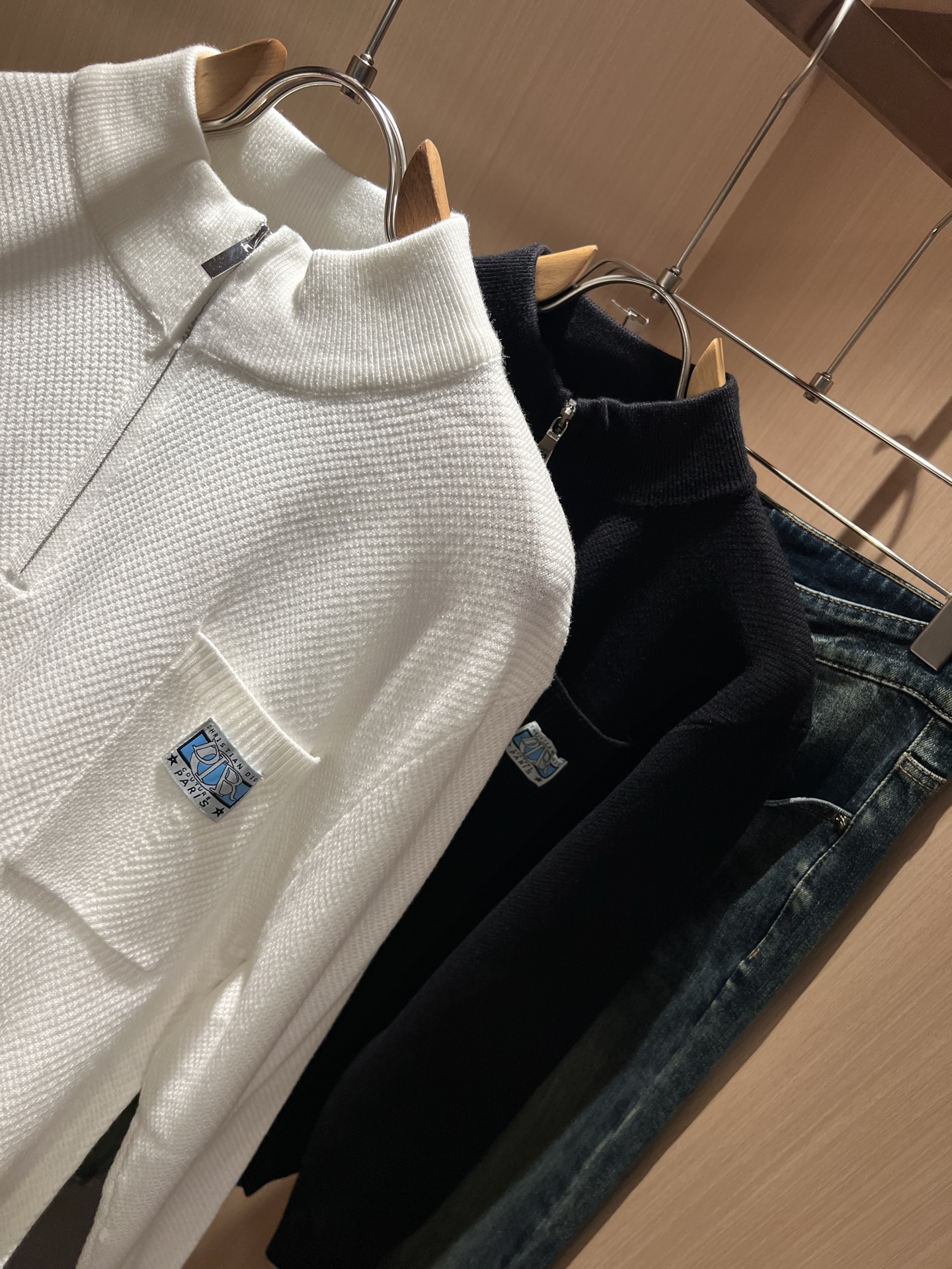 Dio*r迪*奥 2025秋冬男士休闲针织羊毛开衫，最新时尚休闲，贸易公司渠道稀出，同步官网发售，男神女