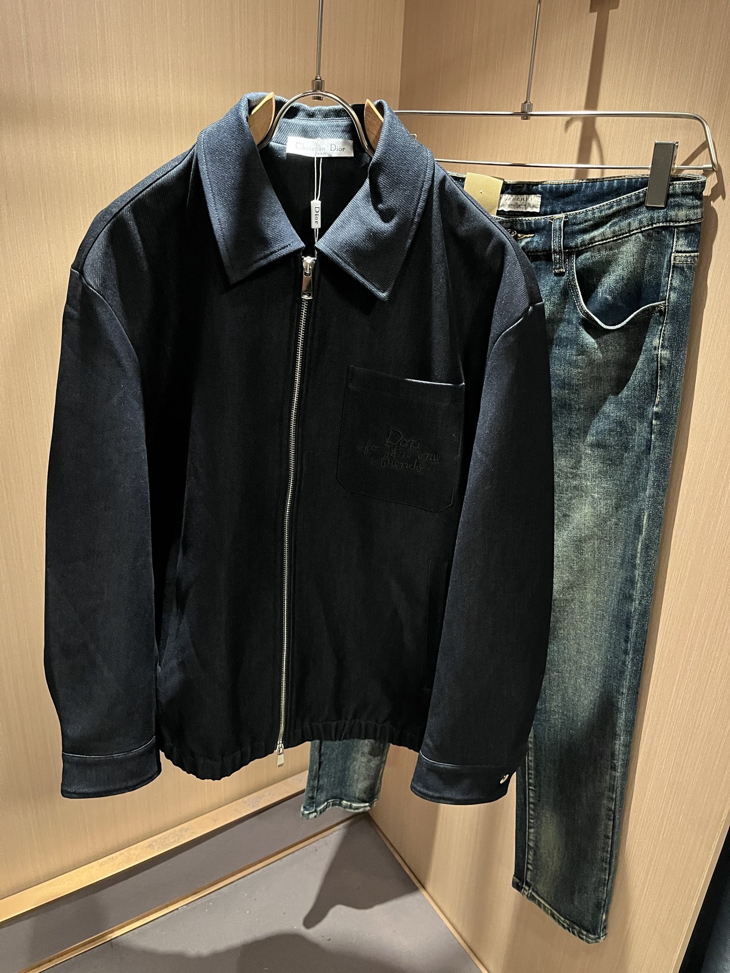 Dio*r迪*奥 2025秋冬男士休闲夹克外套，最新时尚休闲拉链夹克，贸易公司渠道稀出，同步官网发售，男