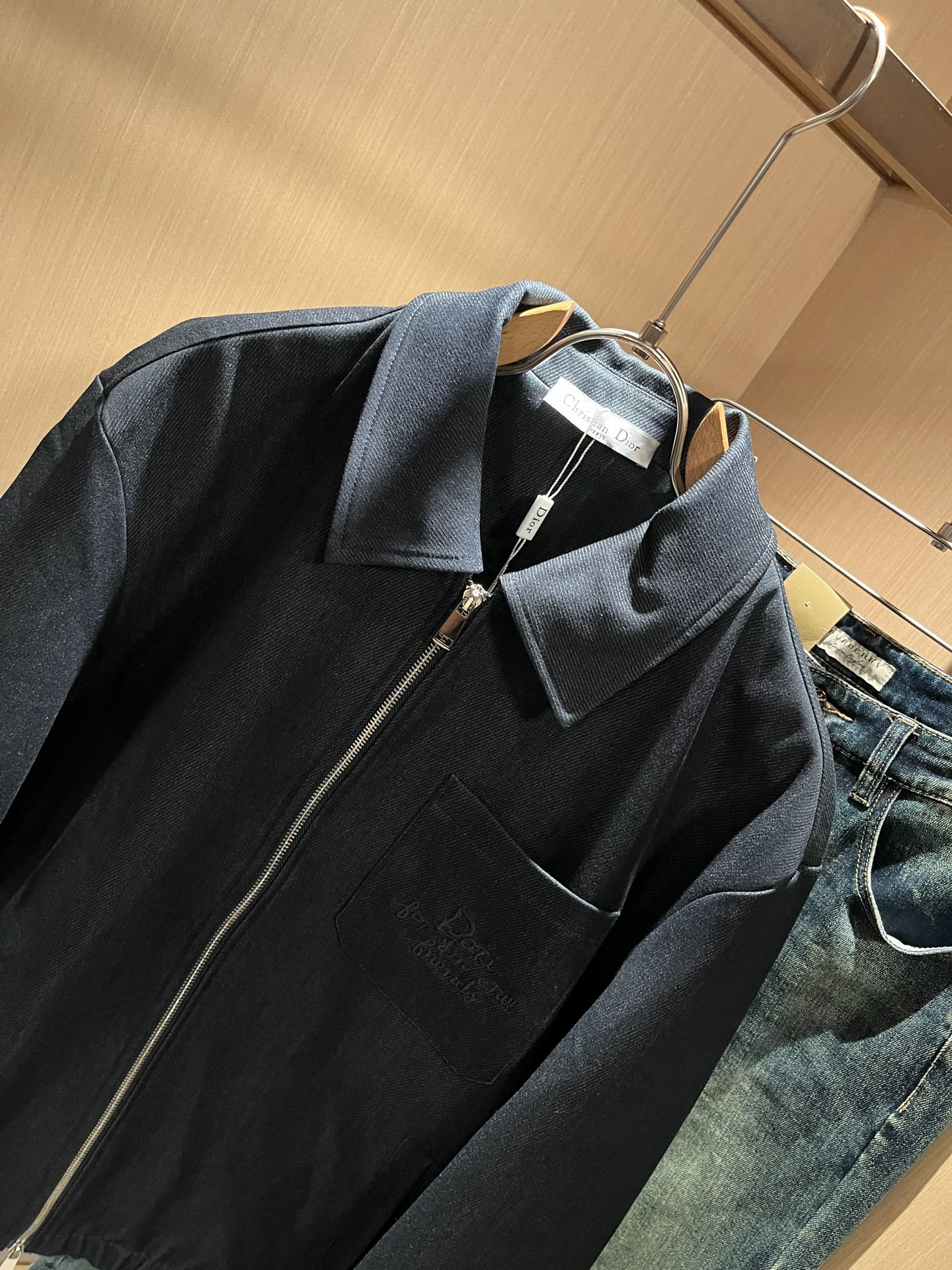 Dio*r迪*奥 2025秋冬男士休闲夹克外套，最新时尚休闲拉链夹克，贸易公司渠道稀出，同步官网发售，男