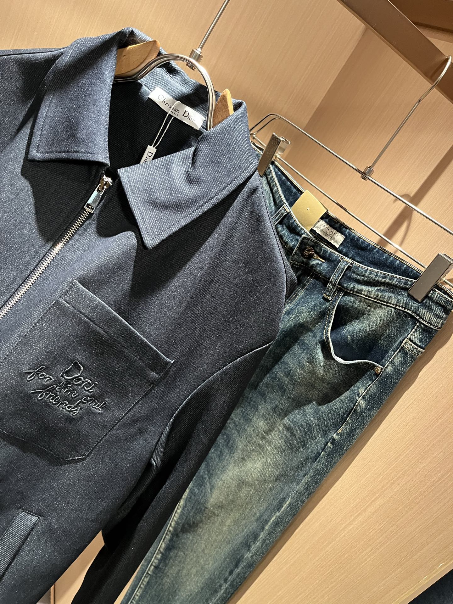 Dio*r迪*奥 2025秋冬男士休闲夹克外套，最新时尚休闲拉链夹克，贸易公司渠道稀出，同步官网发售，男