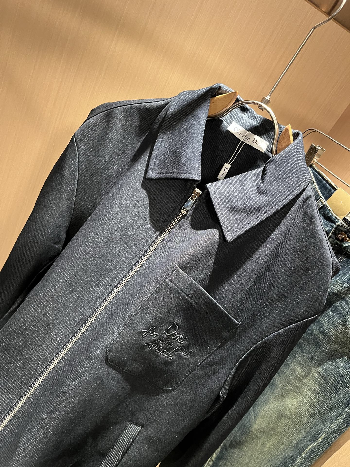 Dio*r迪*奥 2025秋冬男士休闲夹克外套，最新时尚休闲拉链夹克，贸易公司渠道稀出，同步官网发售，男