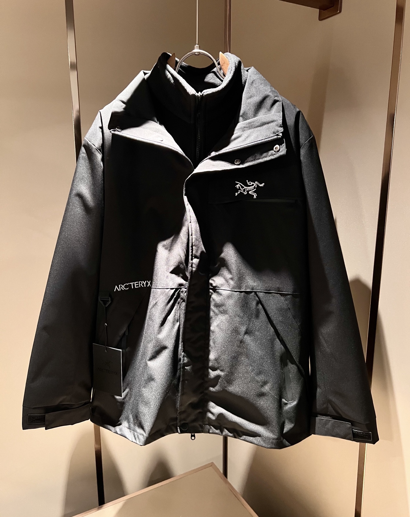 ARCTER*X始*祖鸟 ⚠️两件套！2025秋冬新款男士冲锋衣夹克外套，⚠️内胆摇粒绒拆卸一两穿！户外