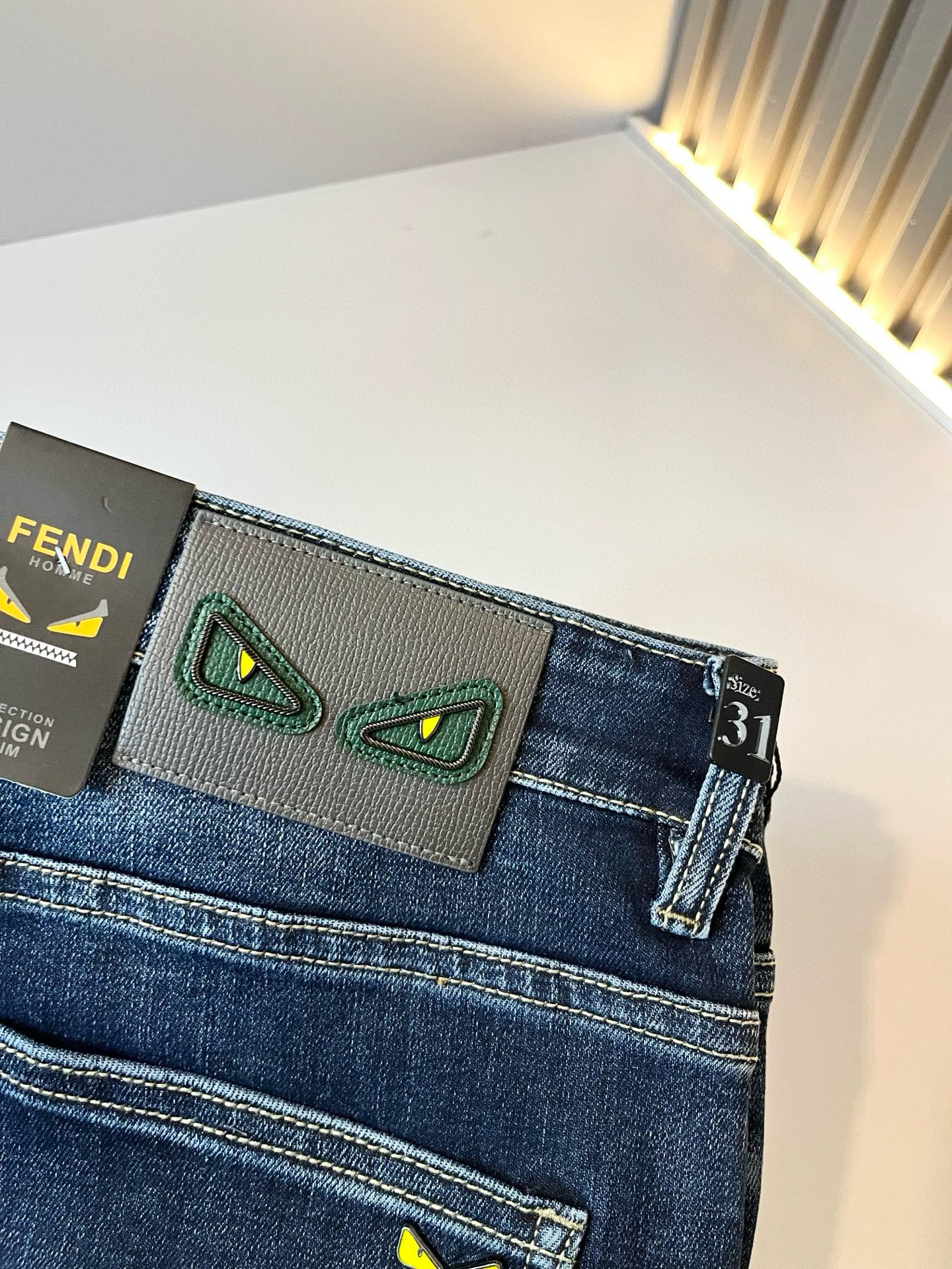 FEN*I 芬*迪2025秋冬新款FD家休闲牛仔裤！意大利原厂订单，FD家族人气单品，代表性十足，规格感