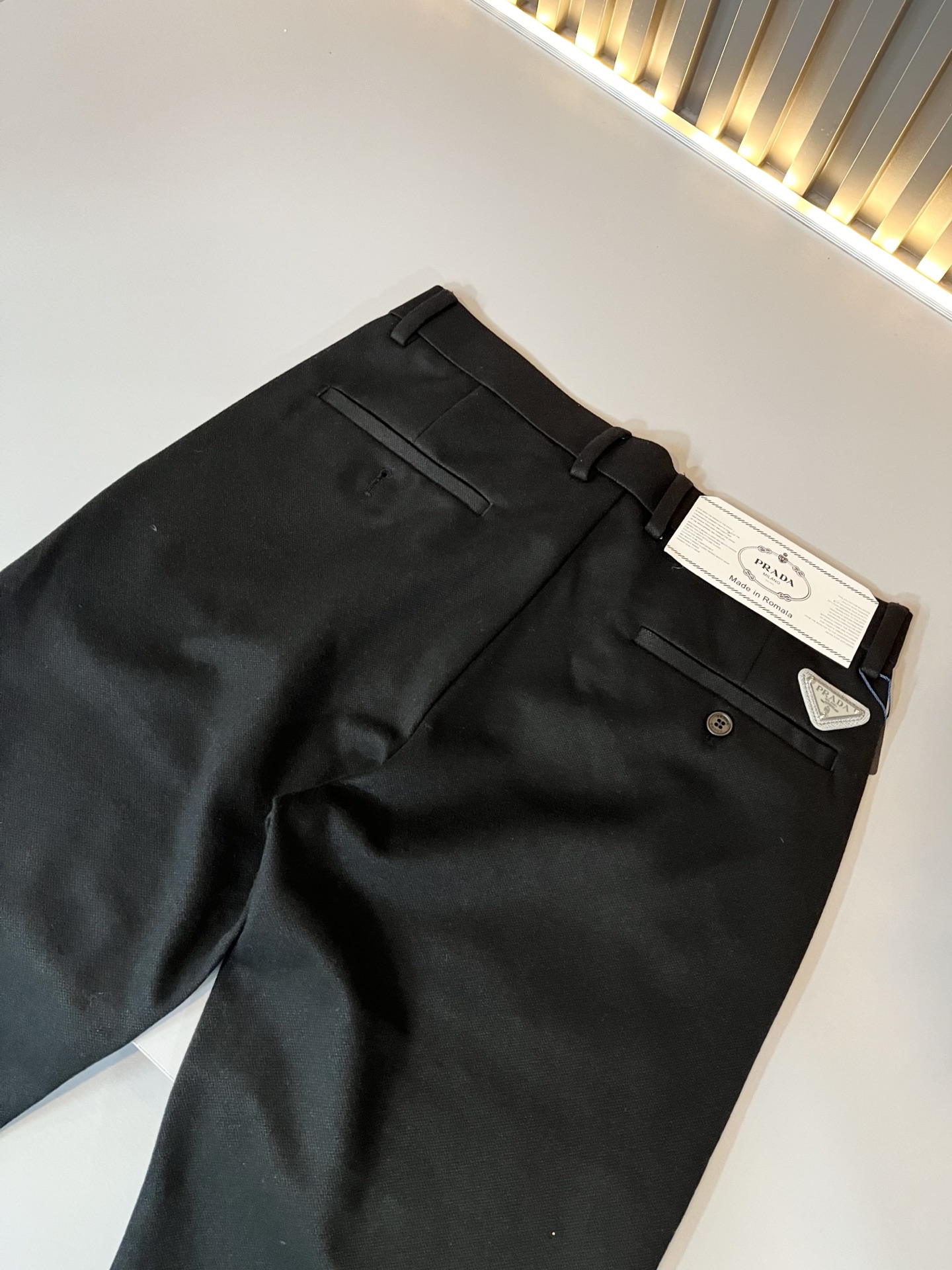 PRA*DA 普*达 2025秋冬新款羊绒西裤，男士经典商务休闲基础长裤西裤！贸易公司渠道稀出，领先官网