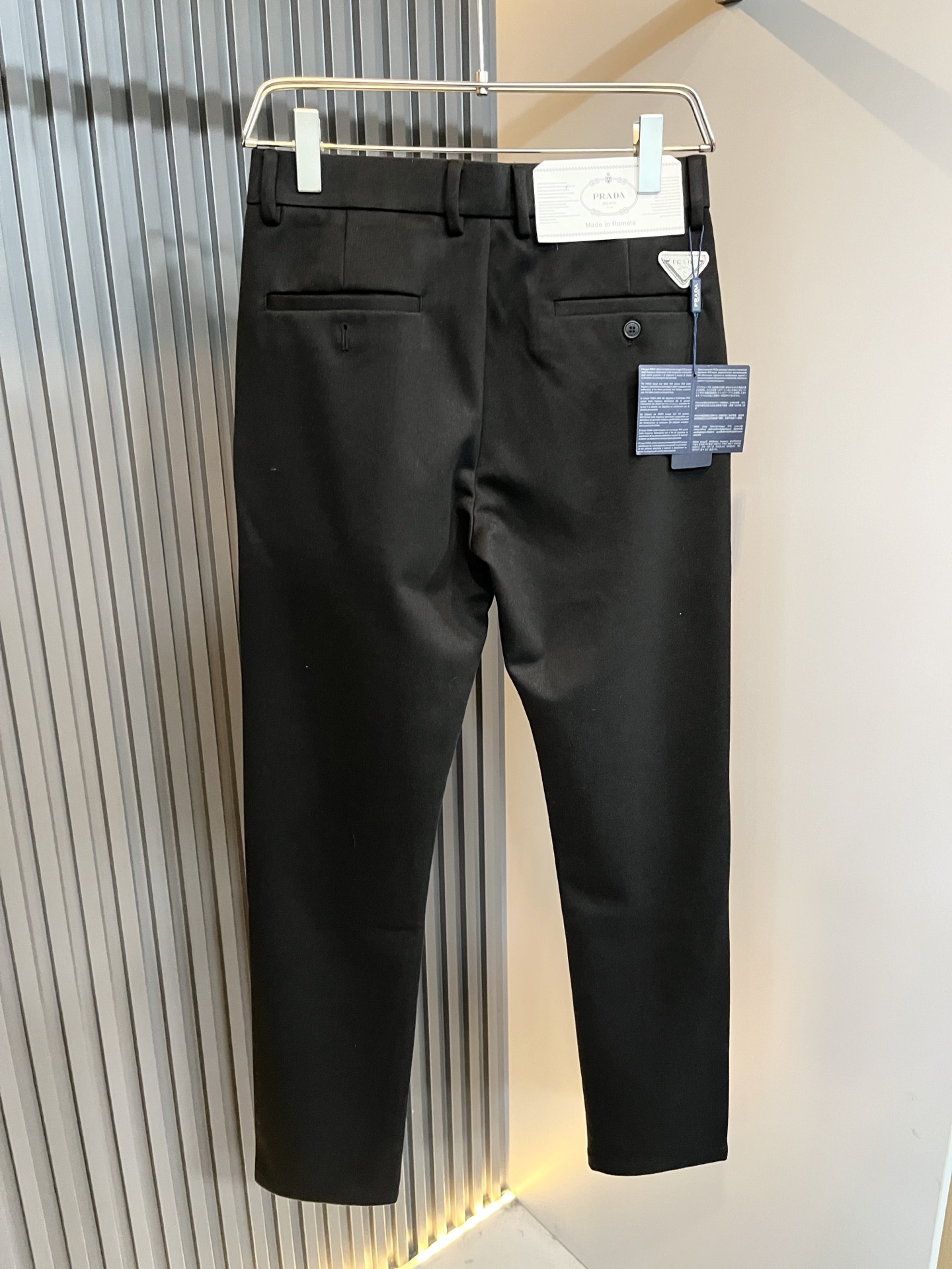 PRA*DA 普*达 2025秋冬新款羊绒西裤，男士经典商务休闲基础长裤西裤！贸易公司渠道稀出，领先官网