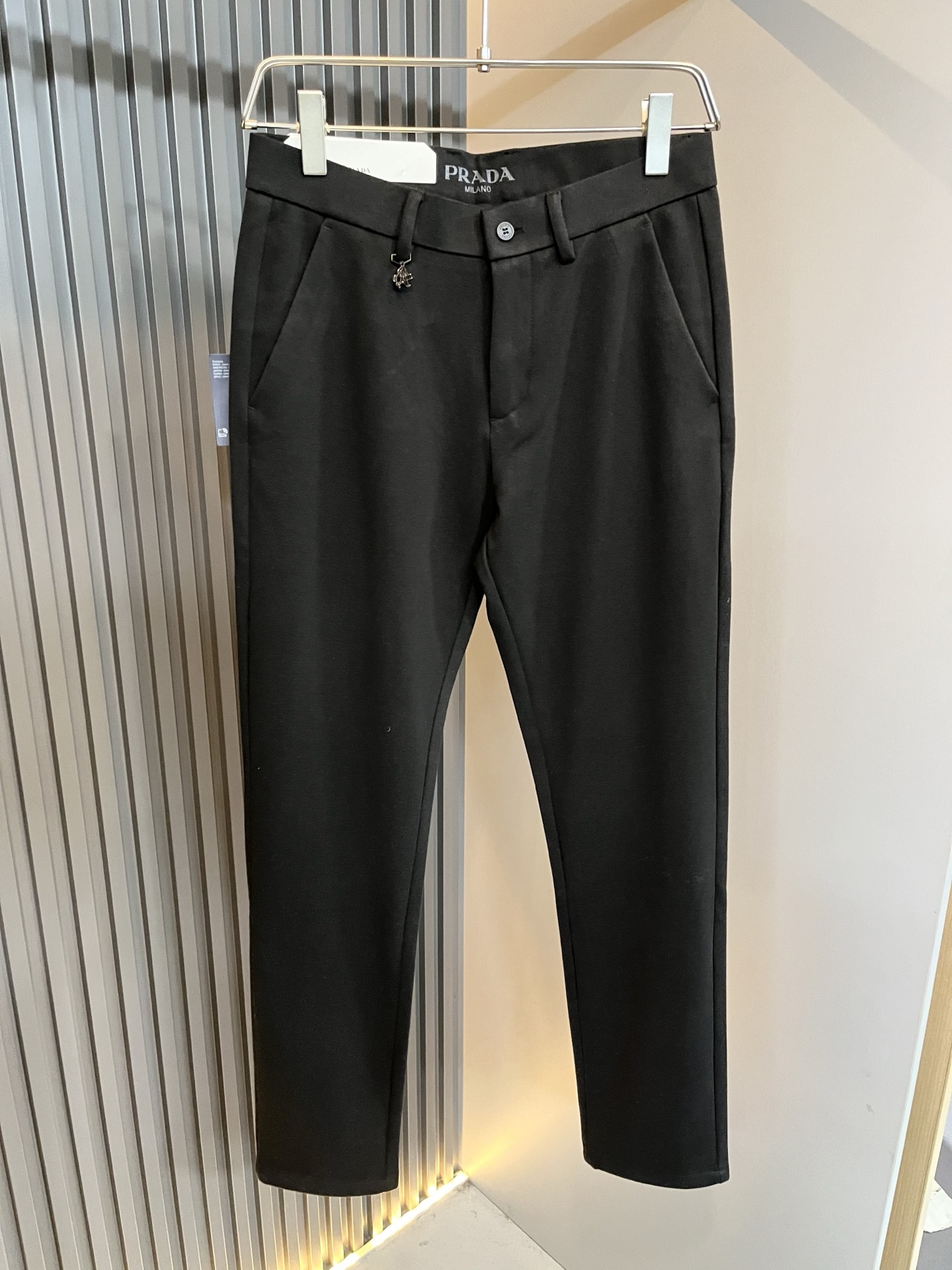 PRA*DA 普*达 2025秋冬新款羊绒西裤，男士经典商务休闲基础长裤西裤！贸易公司渠道稀出，领先官网