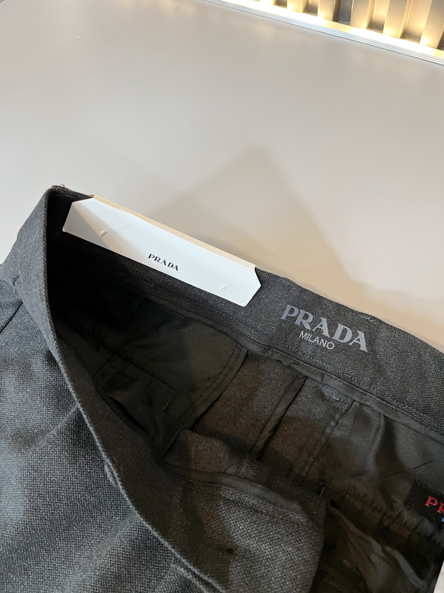 PRA*DA 普*达 2025秋冬新款羊绒西裤，男士经典商务休闲基础长裤西裤！贸易公司渠道稀出，领先官网