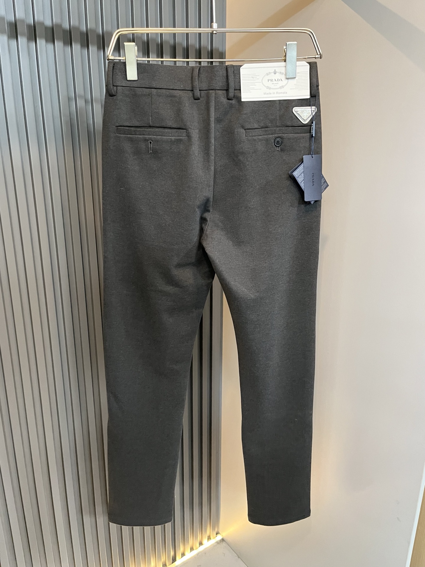 PRA*DA 普*达 2025秋冬新款羊绒西裤，男士经典商务休闲基础长裤西裤！贸易公司渠道稀出，领先官网