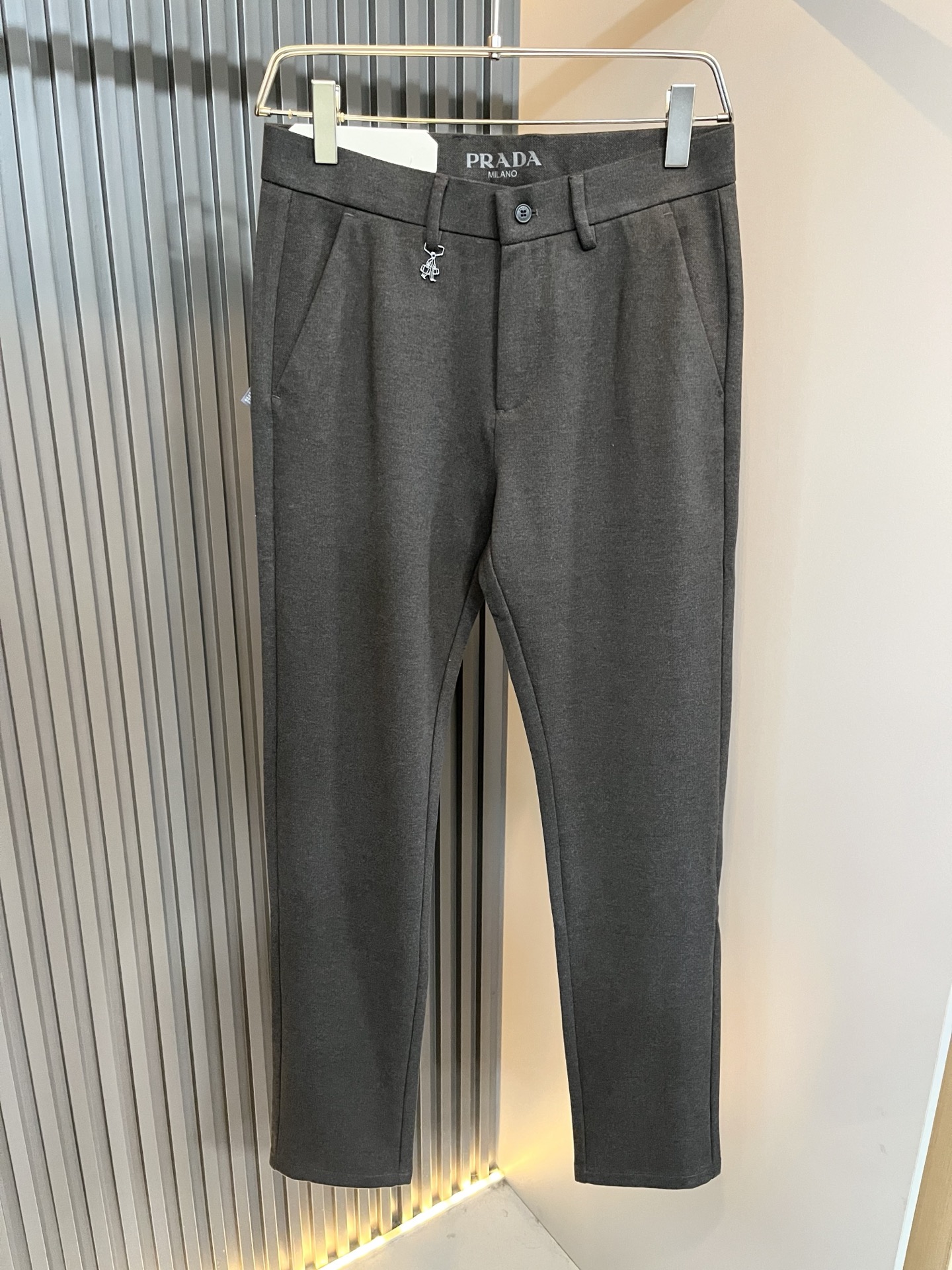 PRA*DA 普*达 2025秋冬新款羊绒西裤，男士经典商务休闲基础长裤西裤！贸易公司渠道稀出，领先官网