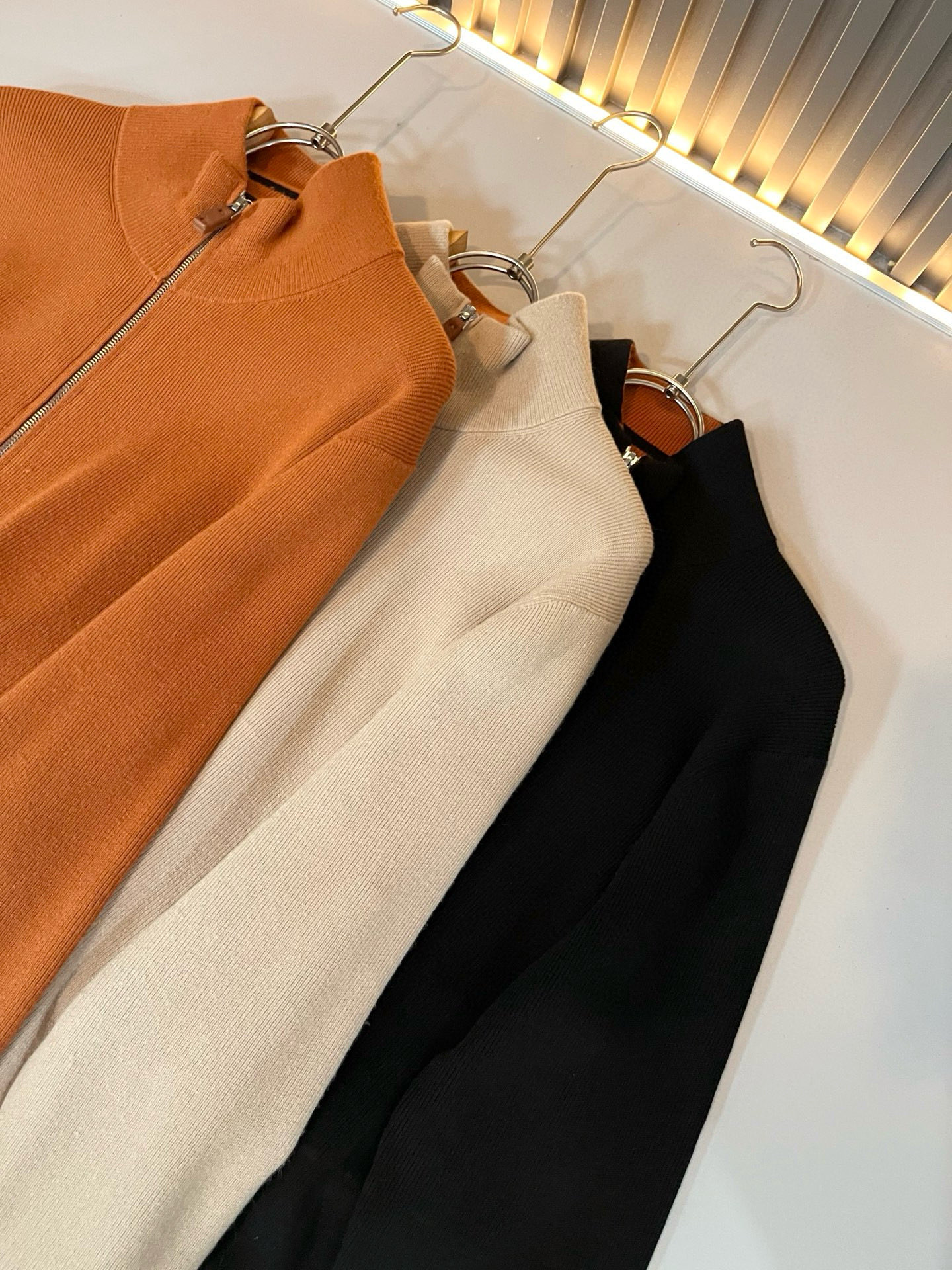 Ermenegildo Zeg*a杰*亚 2025秋冬新品男士休闲拉链针织羊毛衫，外贸公司订单！是杰尼亚