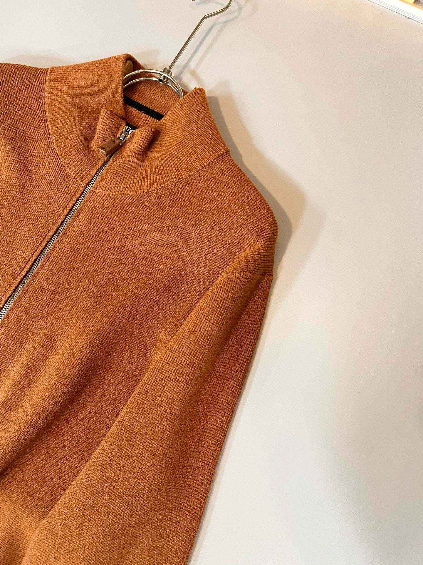 Ermenegildo Zeg*a杰*亚 2025秋冬新品男士休闲拉链针织羊毛衫，外贸公司订单！是杰尼亚