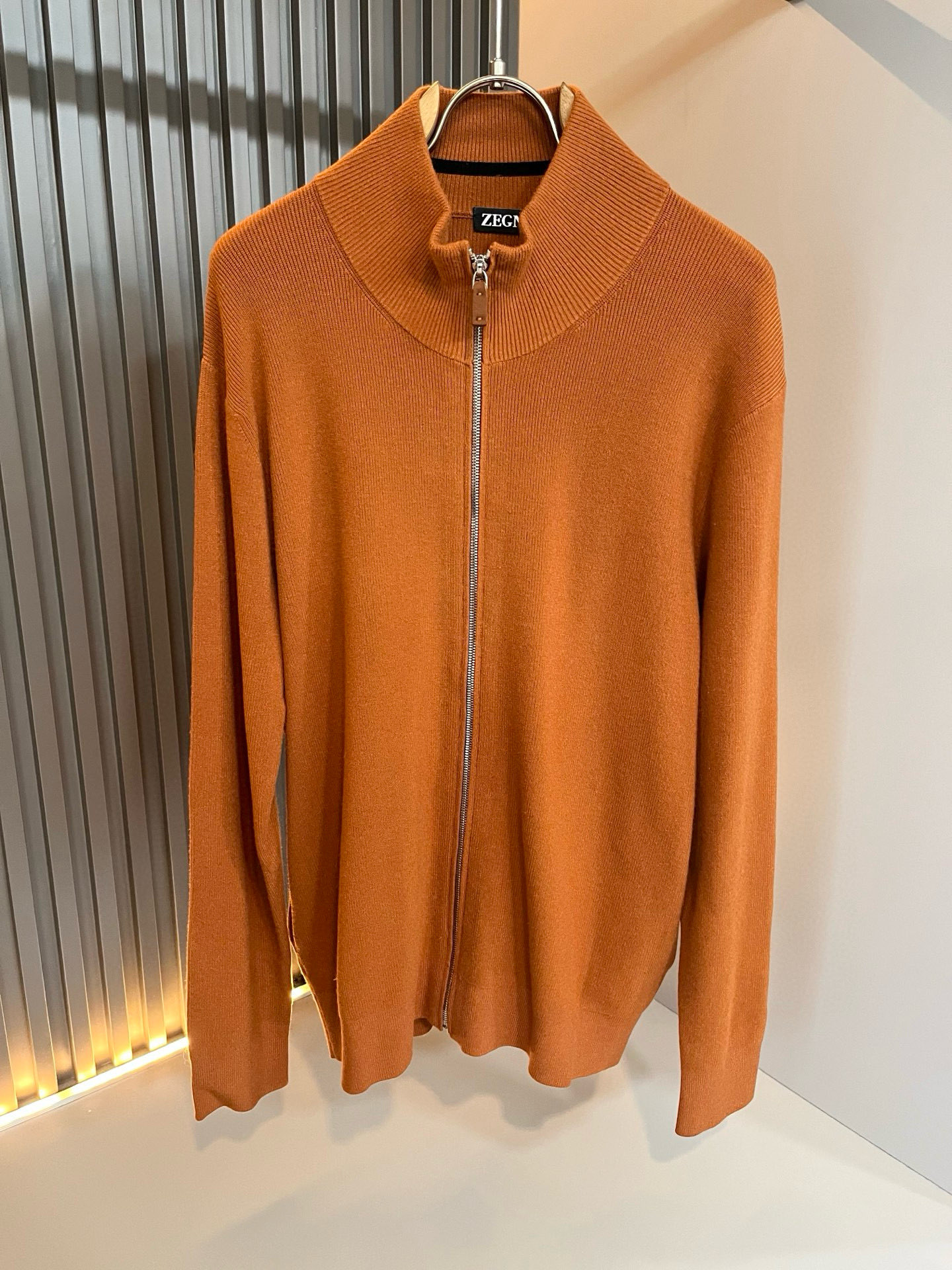 Ermenegildo Zeg*a杰*亚 2025秋冬新品男士休闲拉链针织羊毛衫，外贸公司订单！是杰尼亚