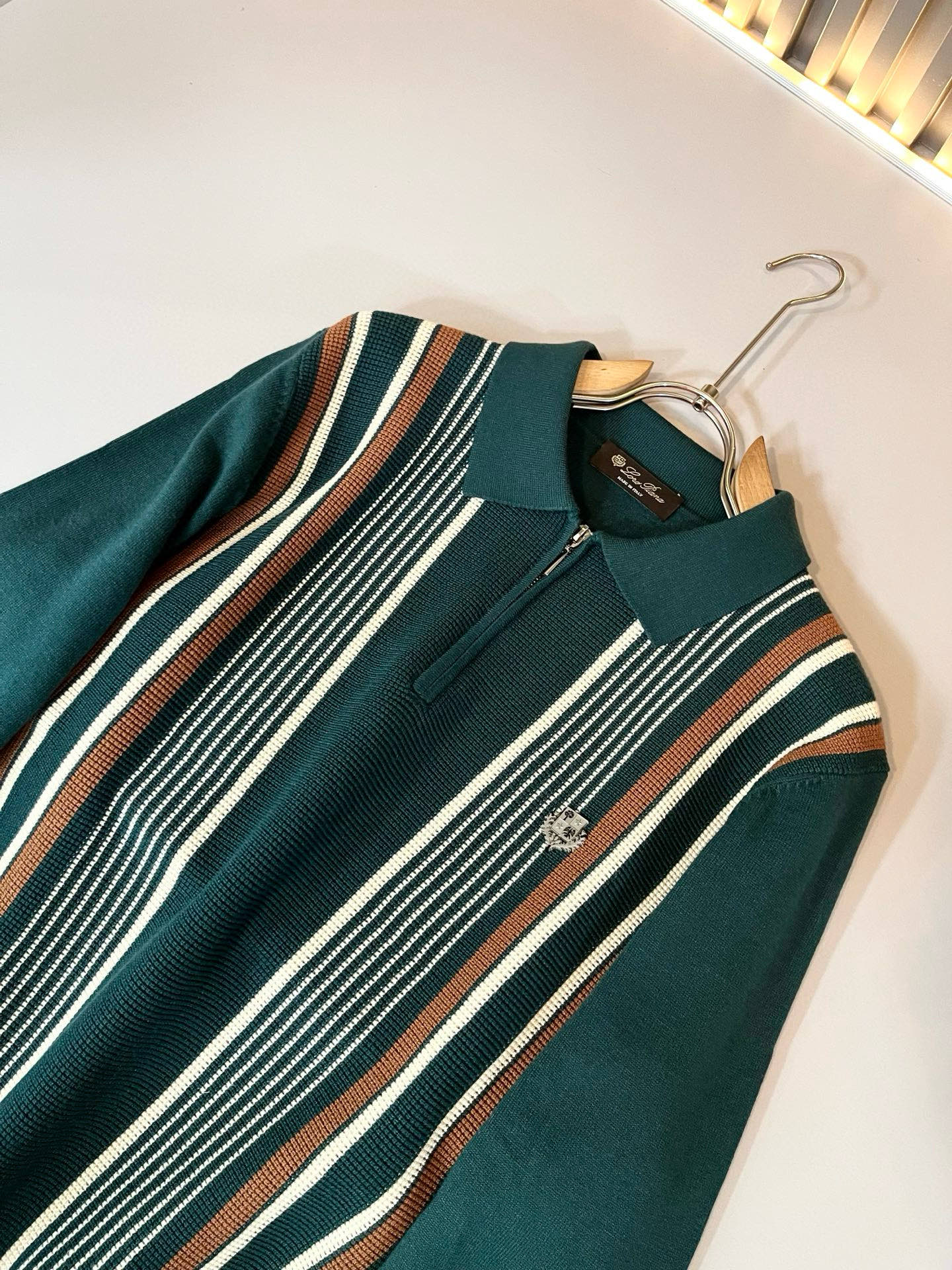 Loro Piana诺悠翩雅 2025秋冬男士最新的贸易订单针织羊毛衫，全品相！！上身舒适透气，不僵硬，