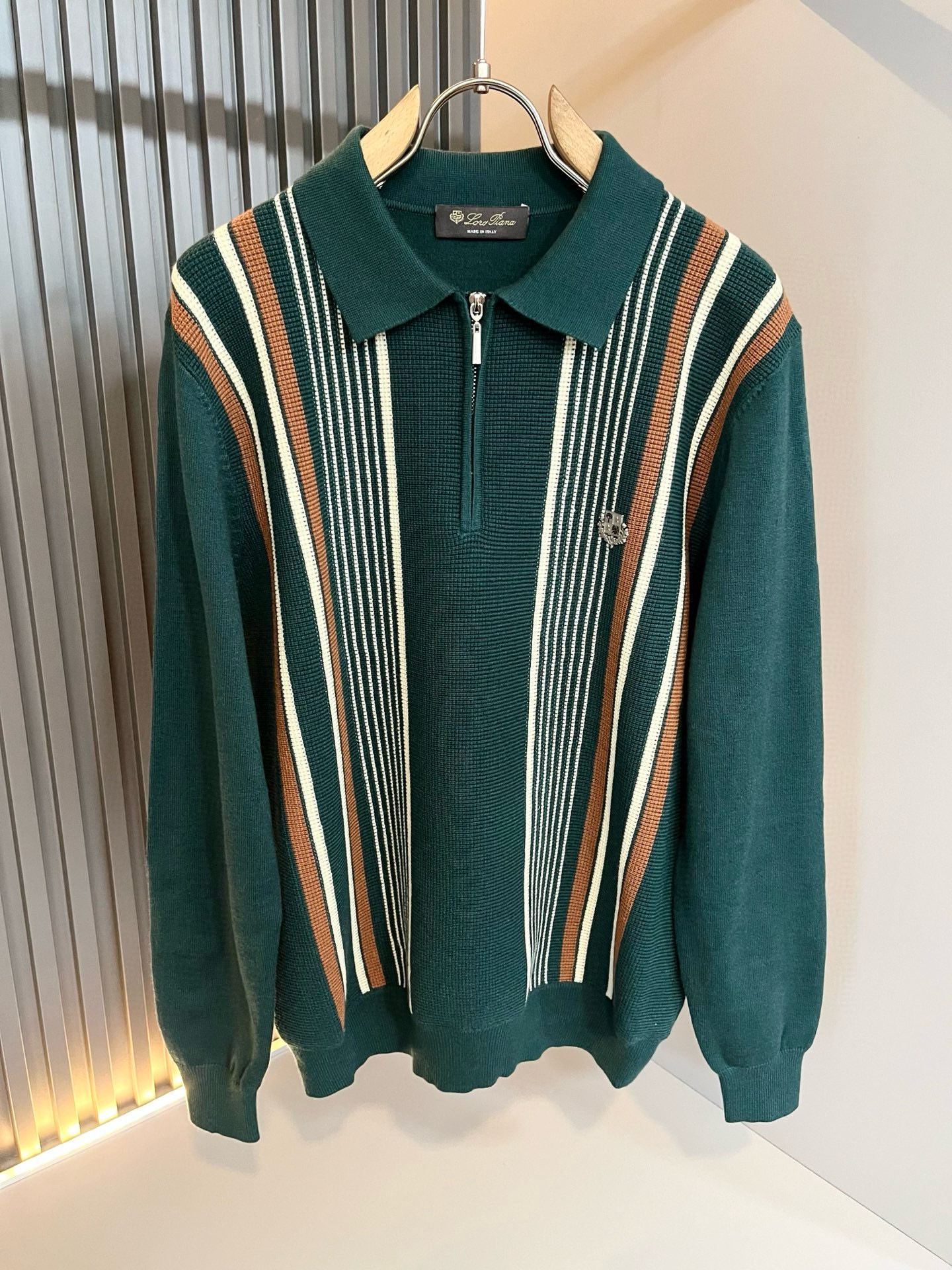 Loro Piana诺悠翩雅 2025秋冬男士最新的贸易订单针织羊毛衫，全品相！！上身舒适透气，不僵硬，