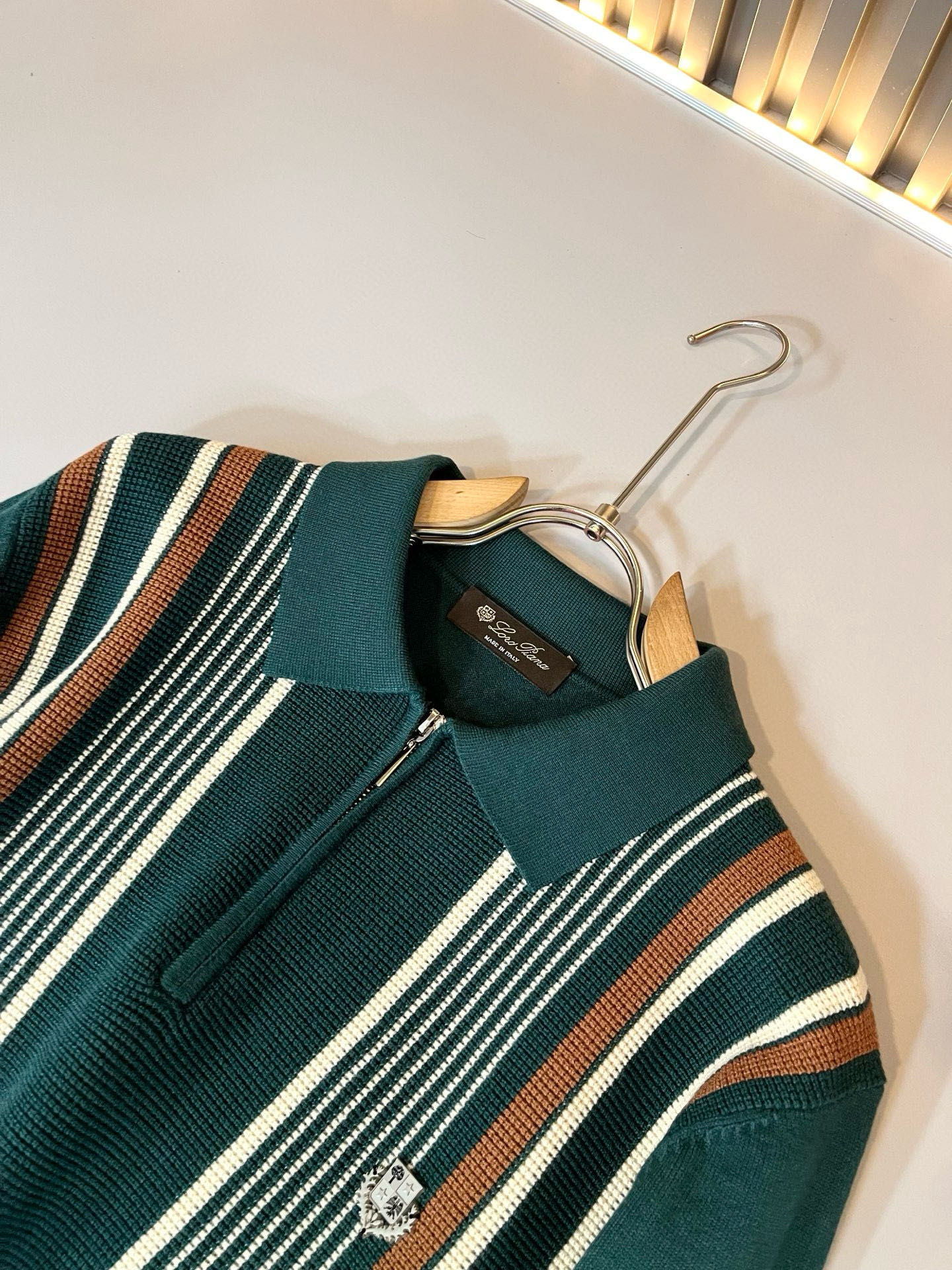 Loro Piana诺悠翩雅 2025秋冬男士最新的贸易订单针织羊毛衫，全品相！！上身舒适透气，不僵硬，