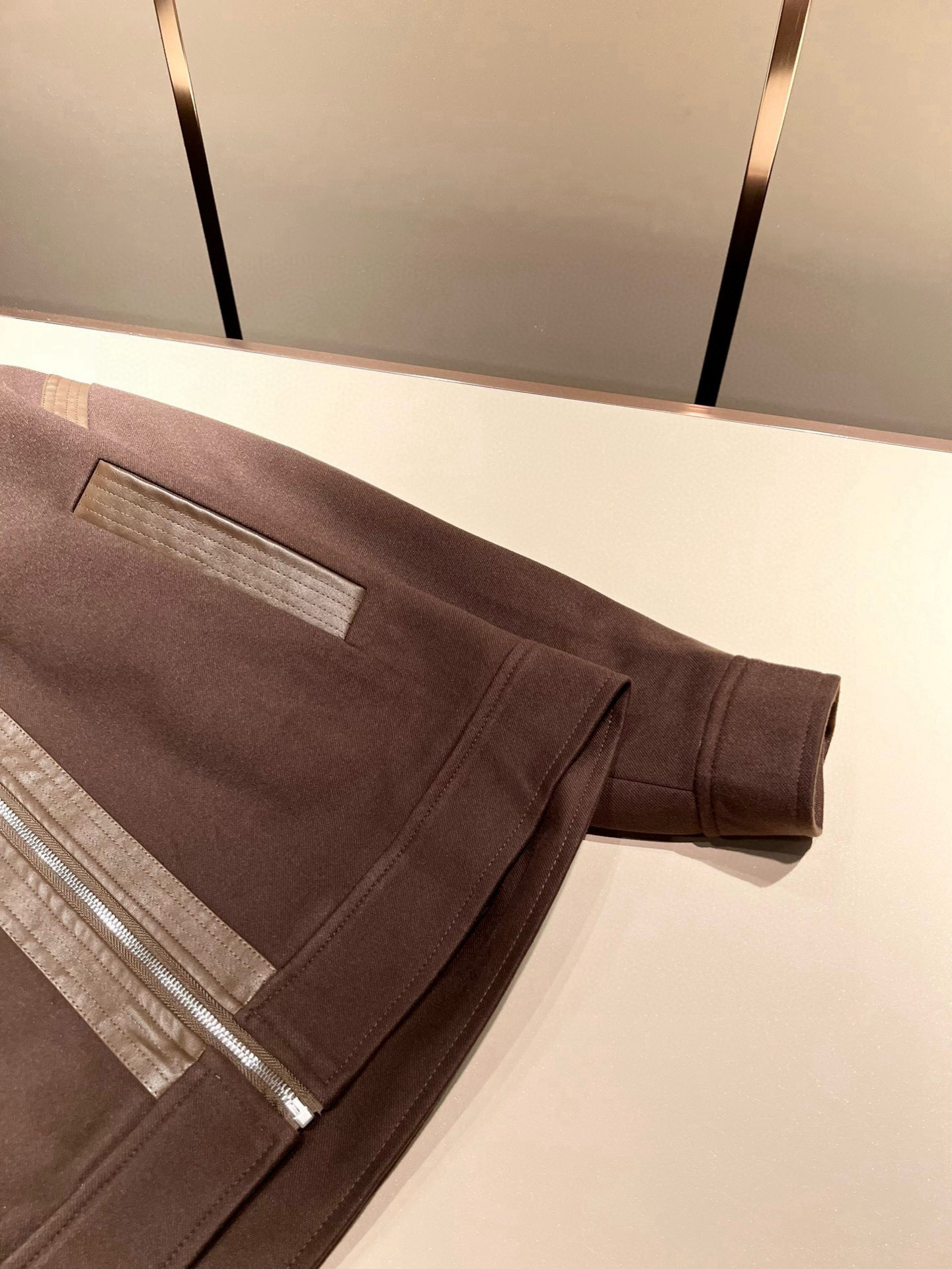 ⚠️细节图！ Loro Piana诺悠翩雅 2025秋冬新品男士休闲皮革拼接夹克外套，外贸公司订单！客供