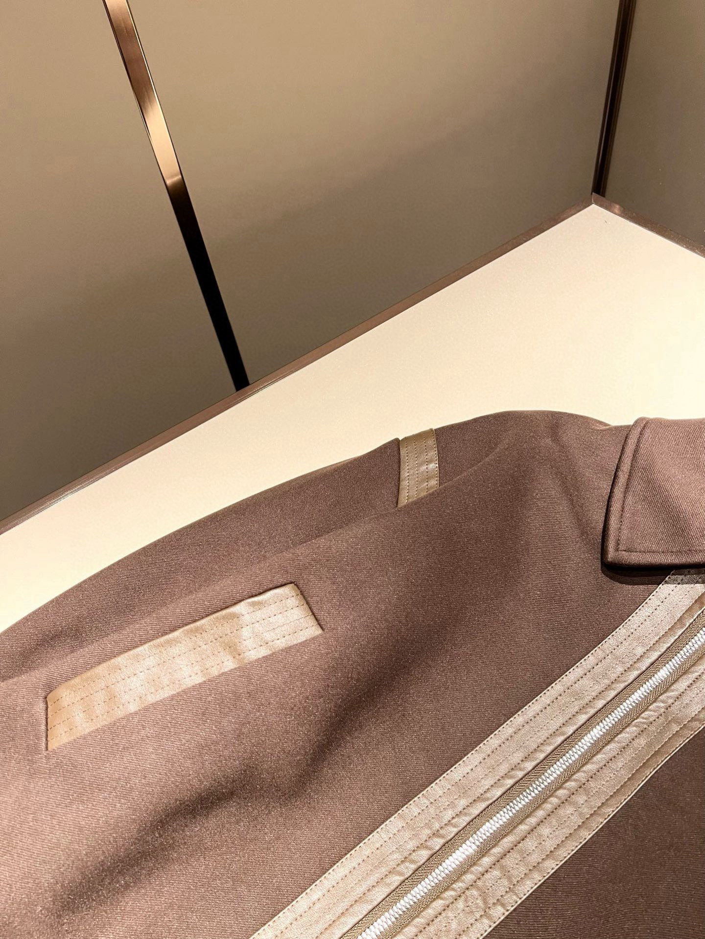 ⚠️细节图！ Loro Piana诺悠翩雅 2025秋冬新品男士休闲皮革拼接夹克外套，外贸公司订单！客供