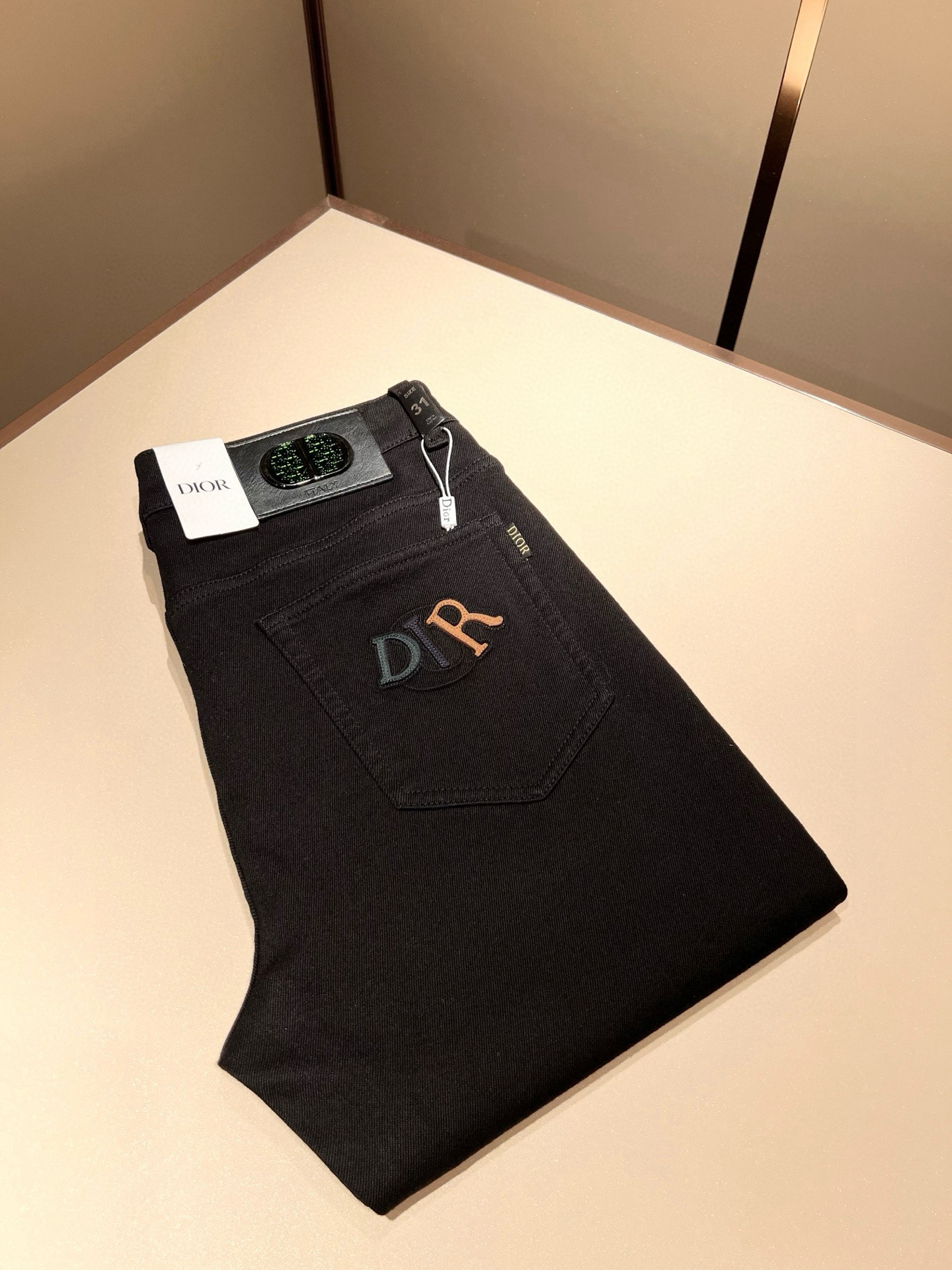 【⚠️🌾退换】Dio*r 迪家 2025秋冬男士水洗小直筒牛仔裤！贸易公司渠道牛货，品相超赞，时尚圈万能