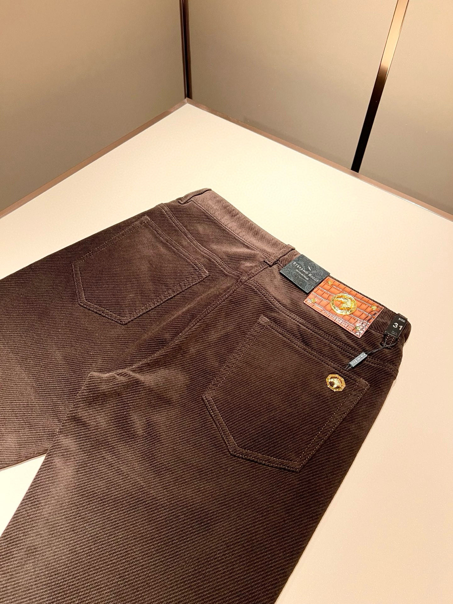 【⚠️🌾退换】STEFANO RIC*I/史蒂芬.尼治 2025秋冬男士原单灯芯绒休闲裤，重磅推荐！品质