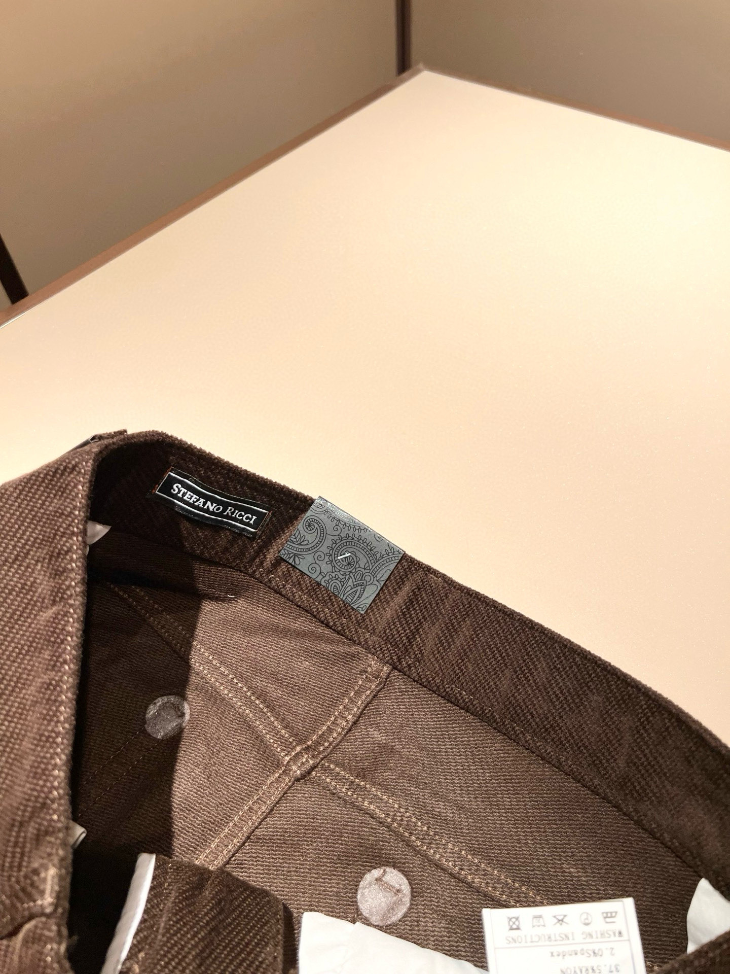 【⚠️🌾退换】STEFANO RIC*I/史蒂芬.尼治 2025秋冬男士原单灯芯绒休闲裤，重磅推荐！品质