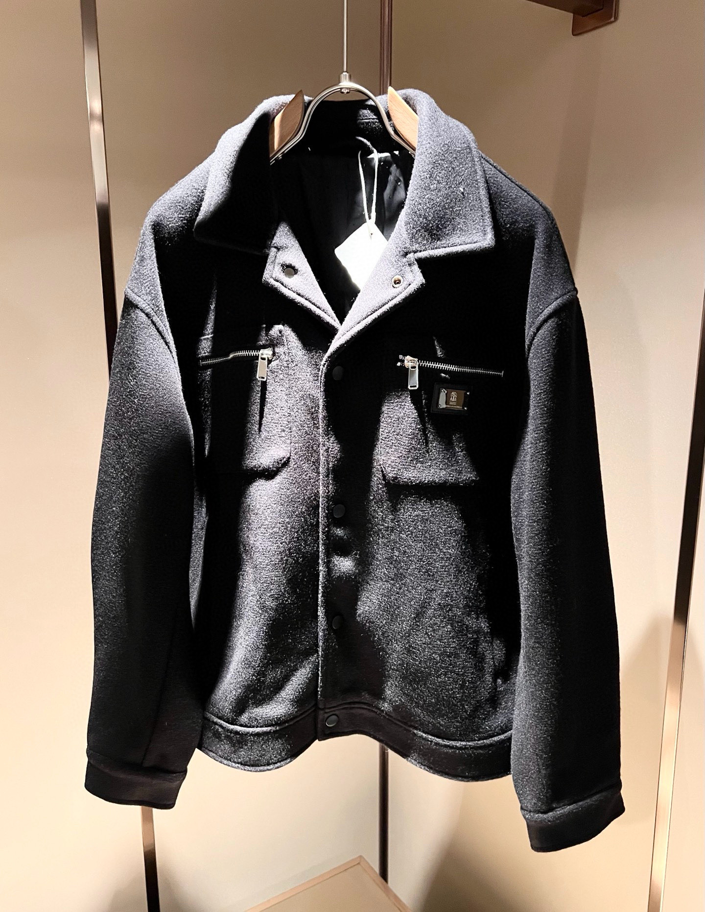 【⚠️🌾退换】Loro Piana诺悠翩雅 2025秋冬新品男士休闲夹克外套，外贸公司订单！客供羊毛呢材