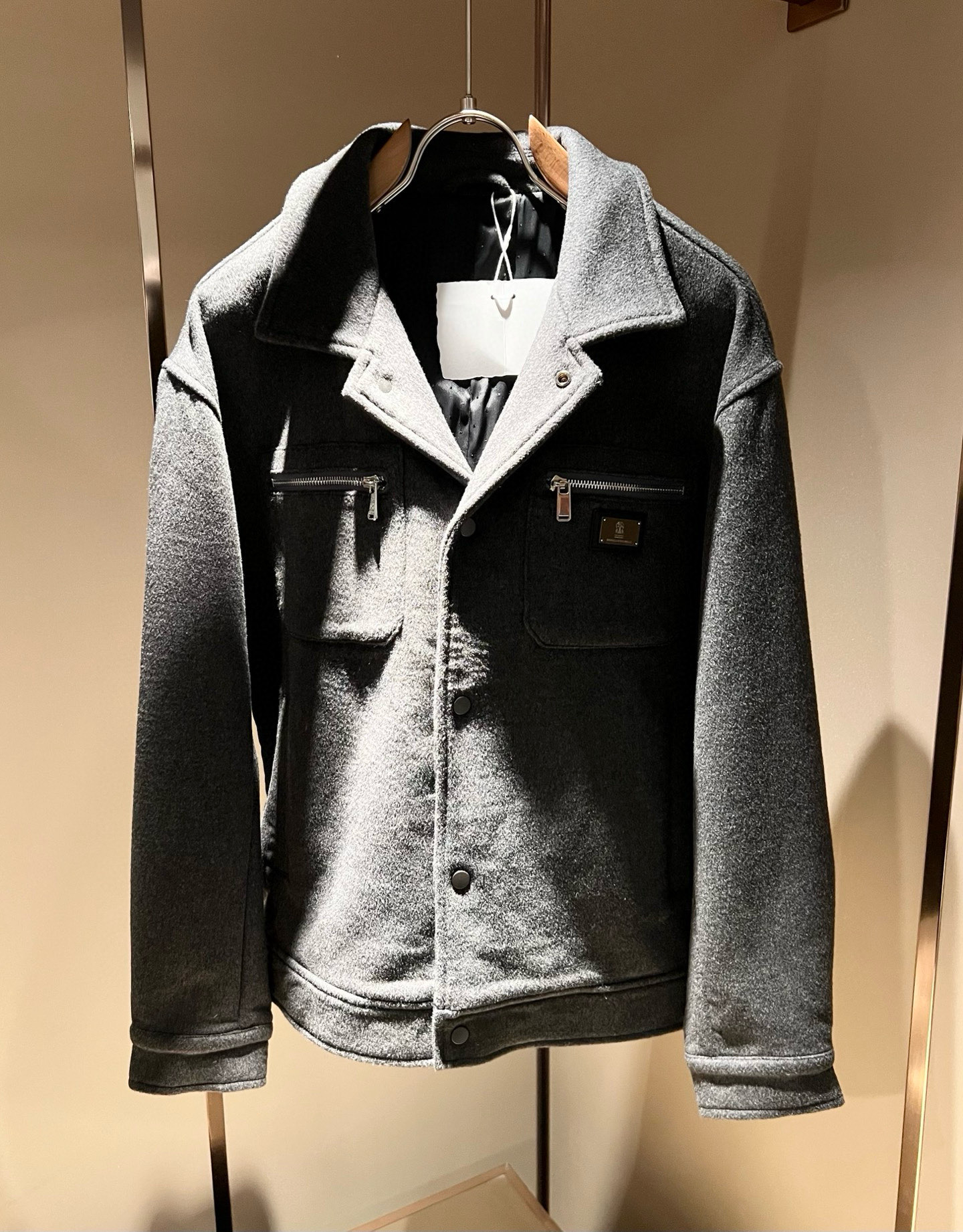 【⚠️🌾退换】Loro Piana诺悠翩雅 2025秋冬新品男士休闲夹克外套，外贸公司订单！客供羊毛呢材