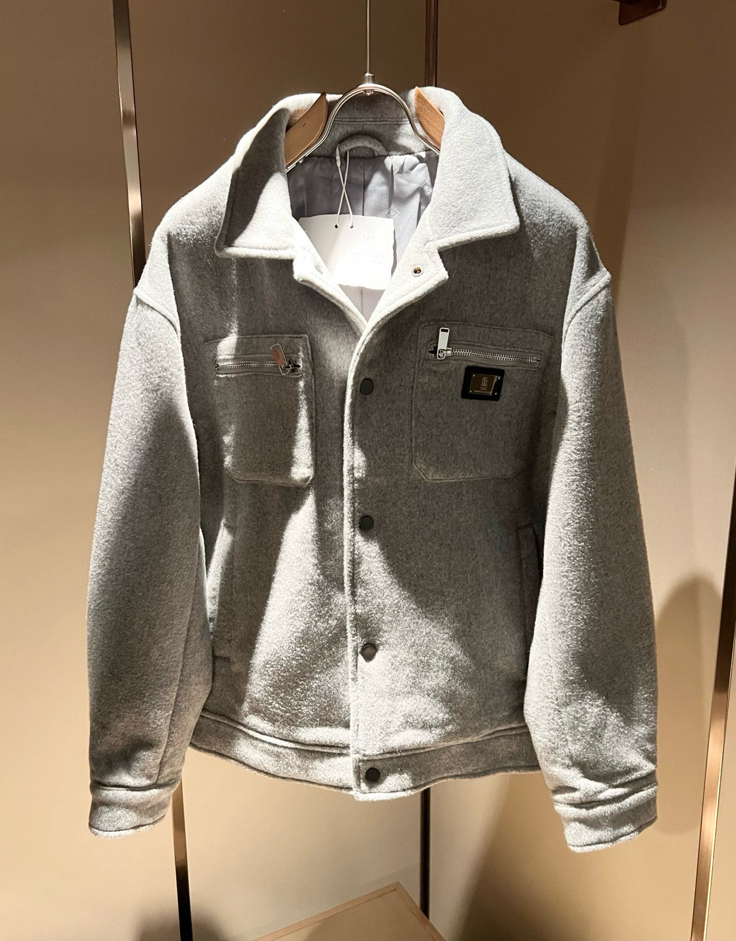 【⚠️🌾退换】Loro Piana诺悠翩雅 2025秋冬新品男士休闲夹克外套，外贸公司订单！客供羊毛呢材