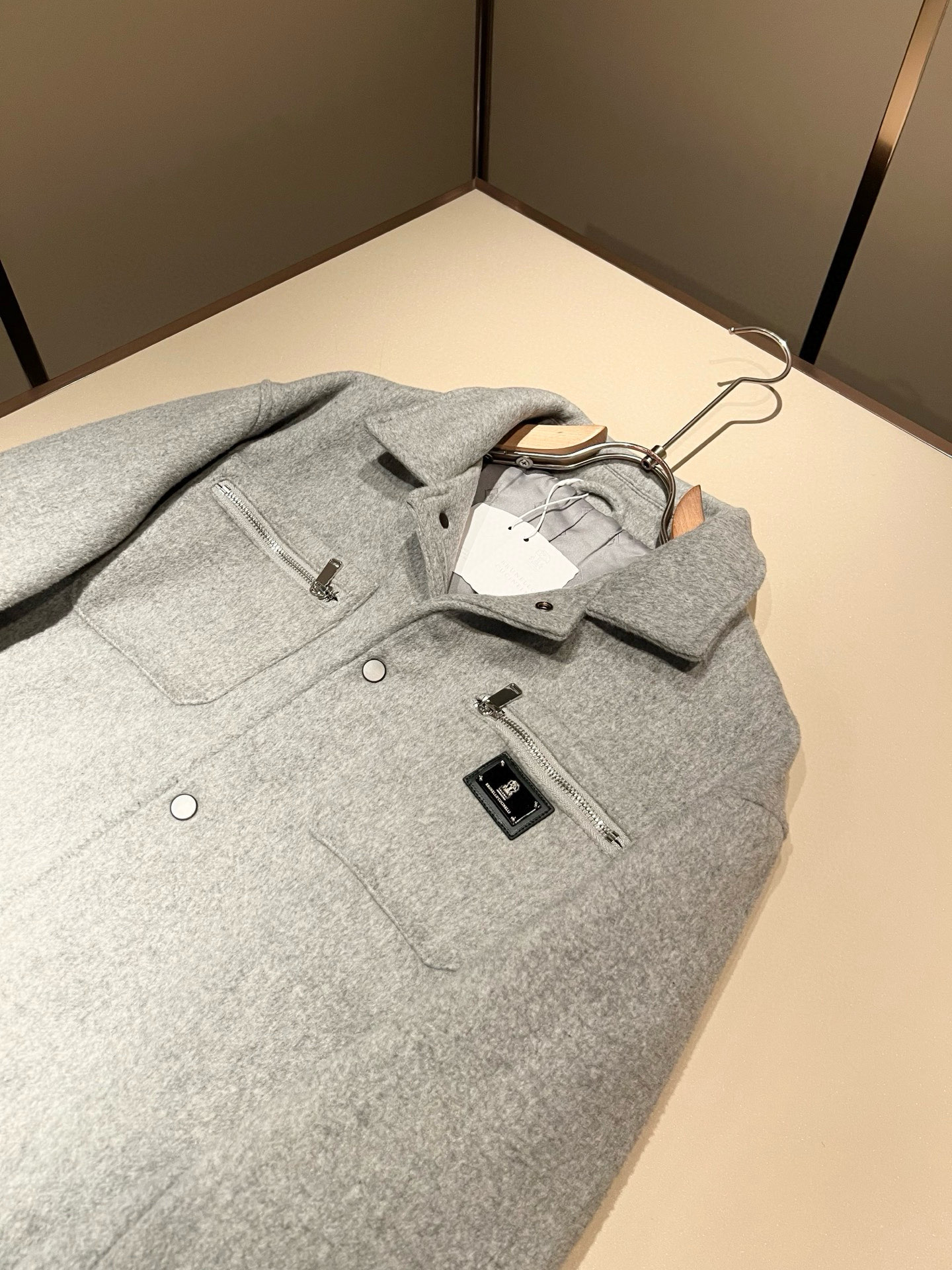 【⚠️🌾退换】Loro Piana诺悠翩雅 2025秋冬新品男士休闲夹克外套，外贸公司订单！客供羊毛呢材