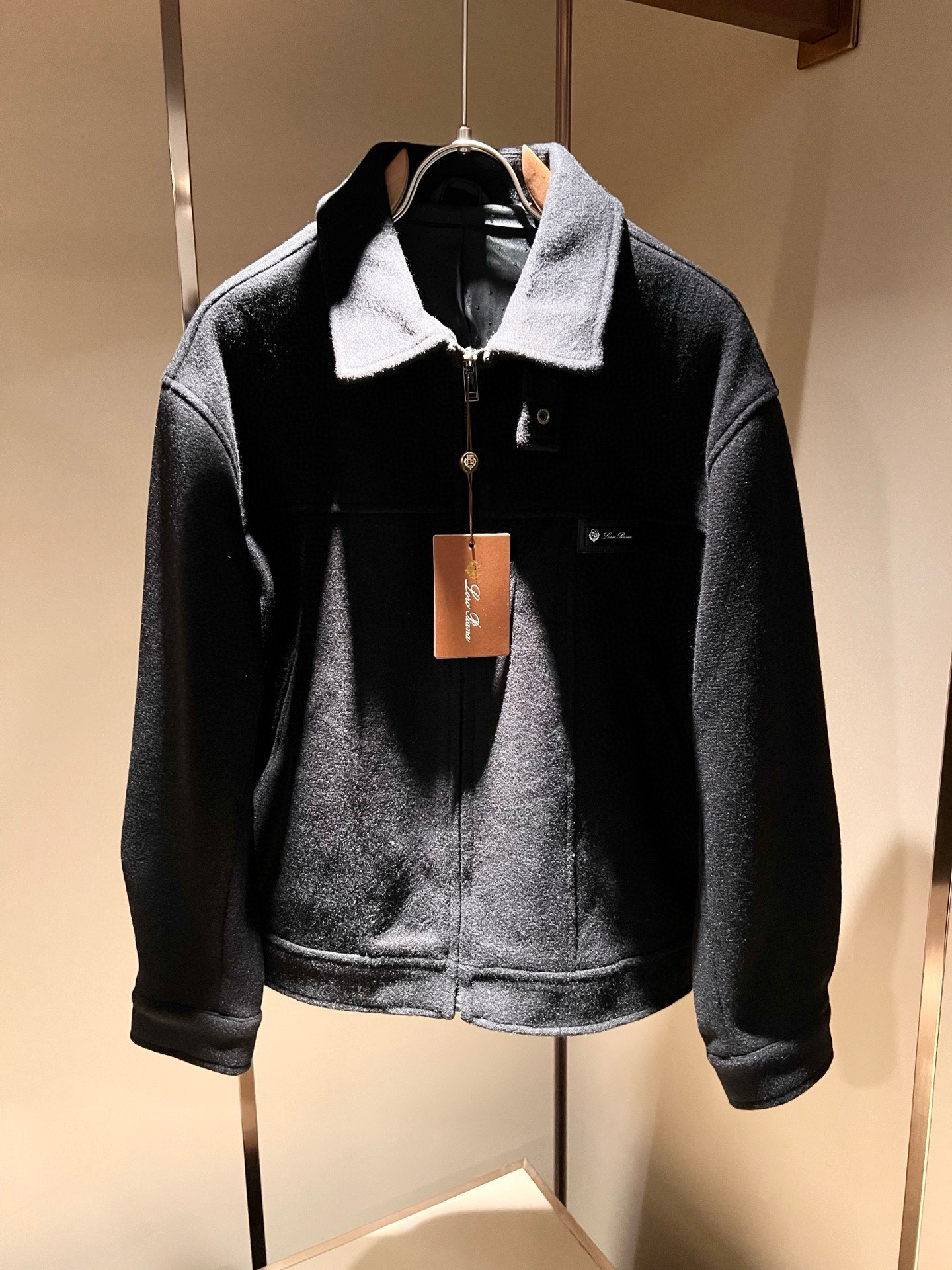 【⚠️🌾退换】Loro Piana诺悠翩雅 2025秋冬新品男士休闲夹克外套，外贸公司订单！客供羊毛呢材