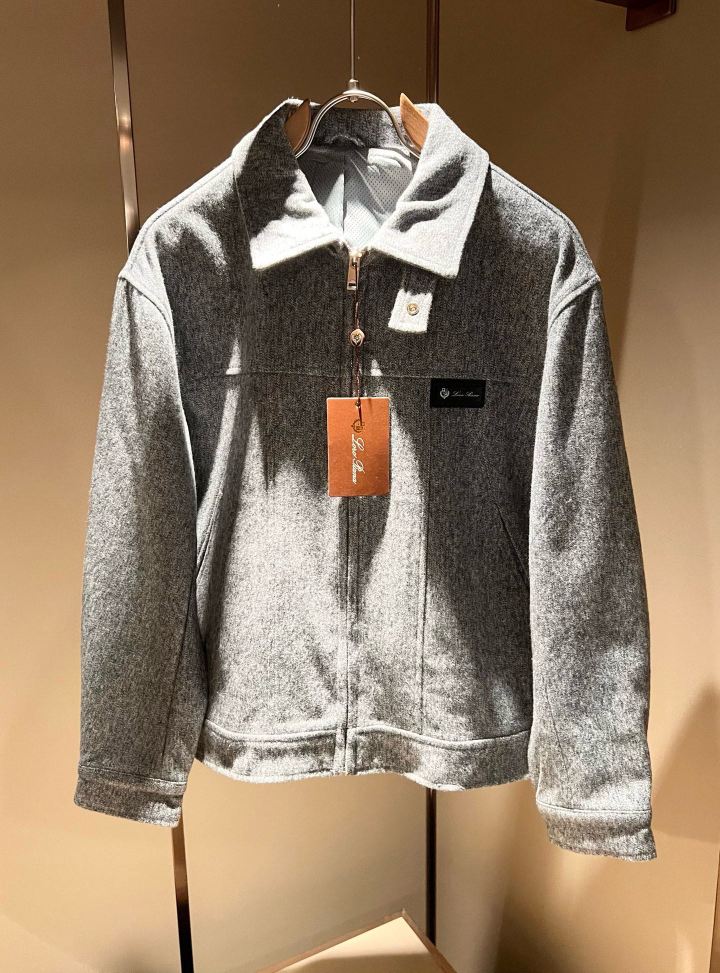 【⚠️🌾退换】Loro Piana诺悠翩雅 2025秋冬新品男士休闲夹克外套，外贸公司订单！客供羊毛呢材