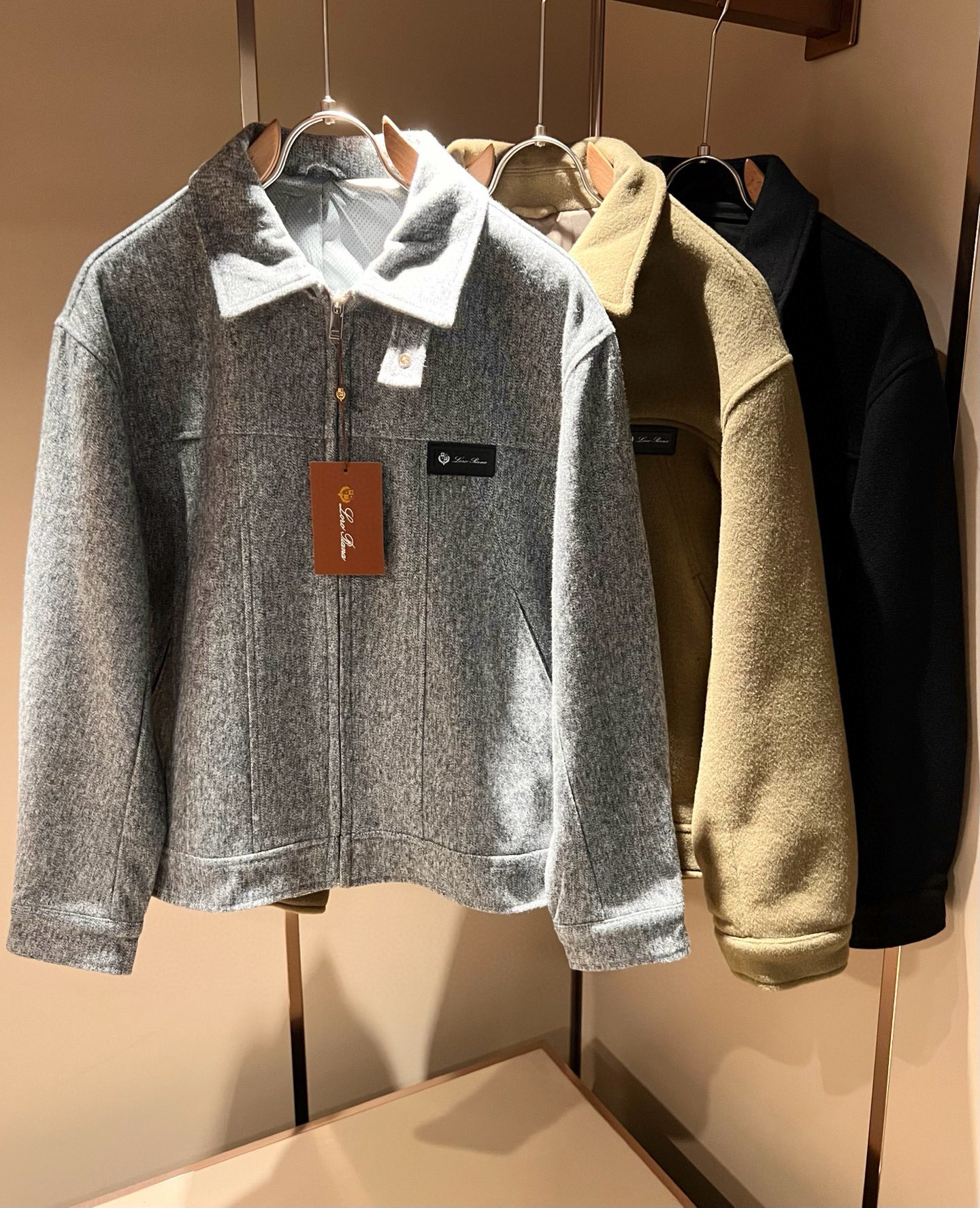 【⚠️🌾退换】Loro Piana诺悠翩雅 2025秋冬新品男士休闲夹克外套，外贸公司订单！客供羊毛呢材