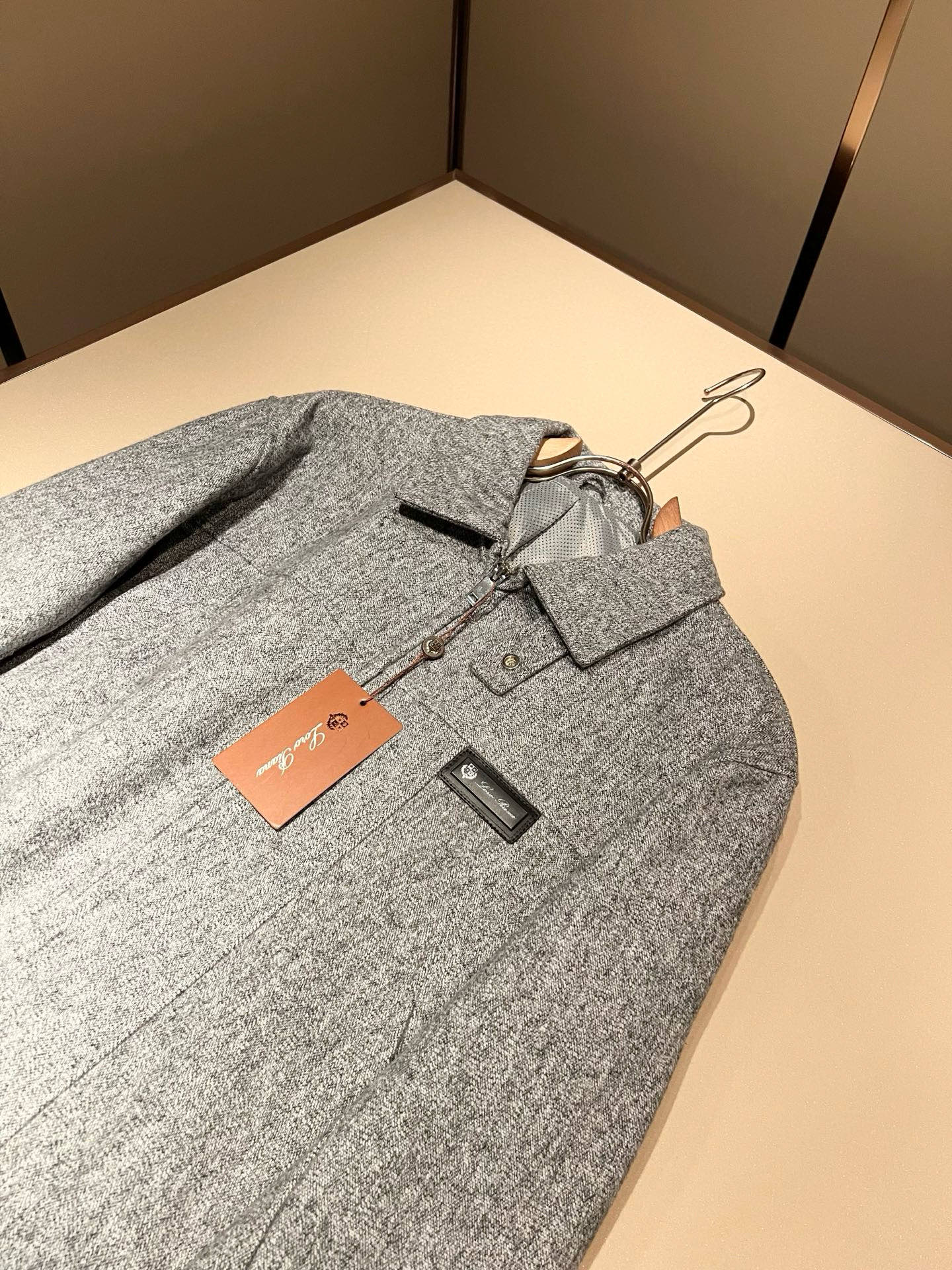 【⚠️🌾退换】Loro Piana诺悠翩雅 2025秋冬新品男士休闲夹克外套，外贸公司订单！客供羊毛呢材