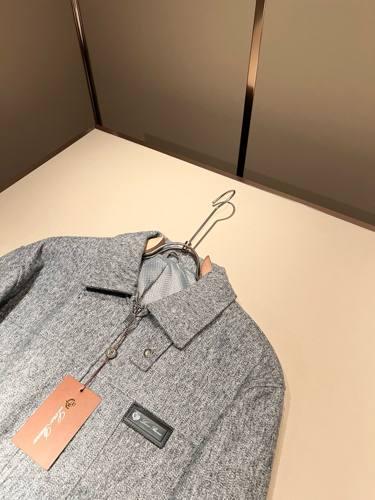 【⚠️🌾退换】Loro Piana诺悠翩雅 2025秋冬新品男士休闲夹克外套，外贸公司订单！客供羊毛呢材