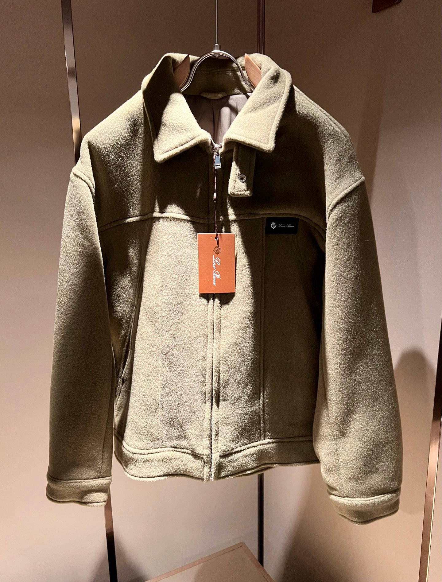 【⚠️🌾退换】Loro Piana诺悠翩雅 2025秋冬新品男士休闲夹克外套，外贸公司订单！客供羊毛呢材