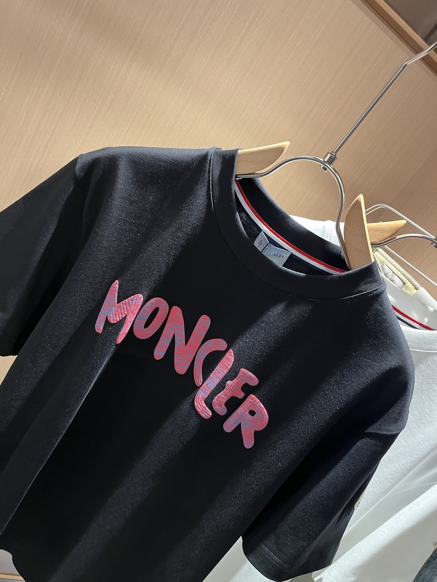 Moncler蒙家 2026春夏最新男女同款👫贸易订单短袖T恤，全品相！！网红款！采用logo图案压胶设