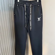 Louls**Vultt*n路易*登 2026春夏新款松紧腰休闲裤 !前后标识logo图案刺绣修饰!采用 Louls**Vultt*n路易*登 2026春夏新款松紧腰休闲裤 !前后标识logo图案刺绣修饰!采用