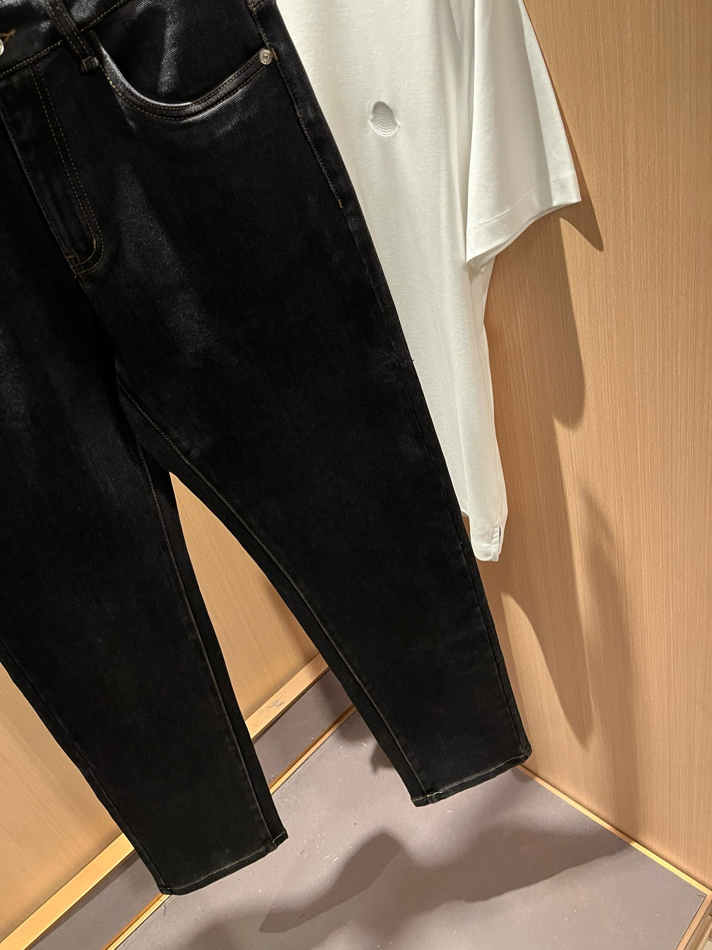 HERM*S 爱*仕 2026春夏男士高端丹宁水洗小直筒牛仔裤 海外贸易公司渠道订单 ！男士修身直筒牛仔