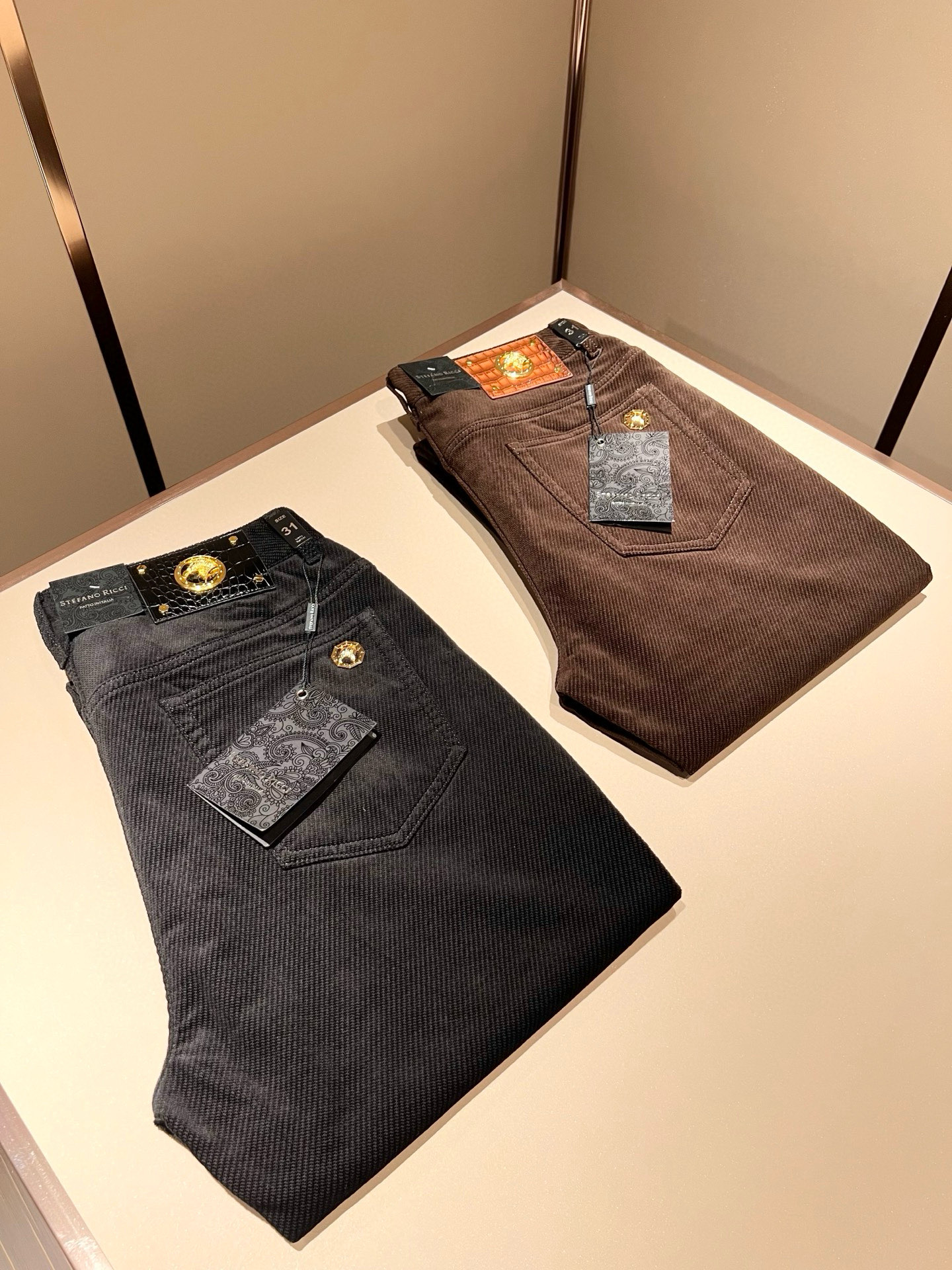 STEFANO RIC*I/史蒂芬.尼治 2026秋冬男士原单灯芯绒休闲裤，重磅推荐！品质“牛啤” 此款